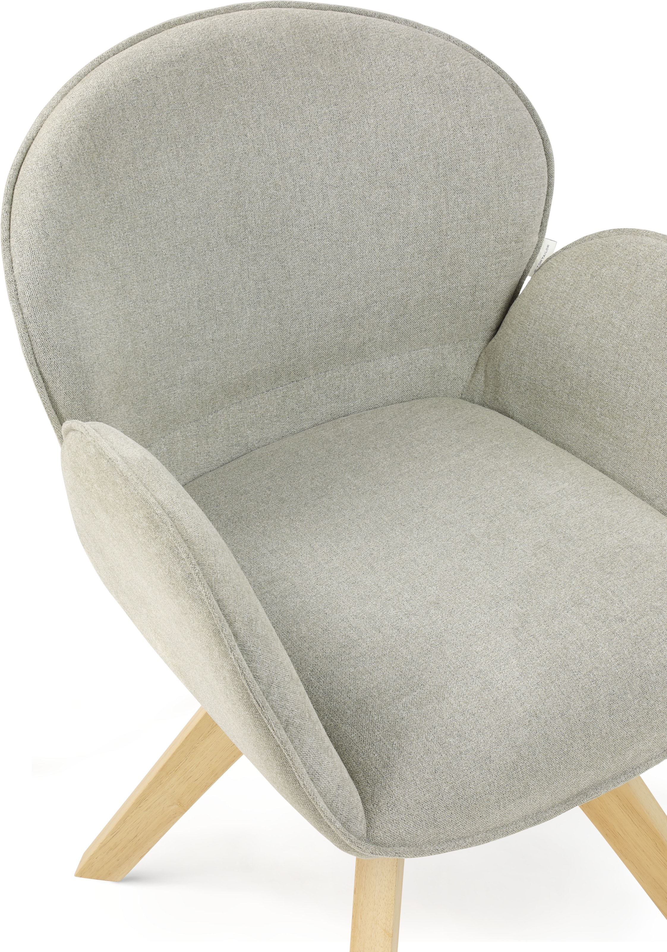 TOM TAILOR HOME Armlehnstuhl »WINGS ARMCHAIR« (Set) 2 Stk.mit Armlehnen, drehbar, Rückholfunktion, Massivholzgestell