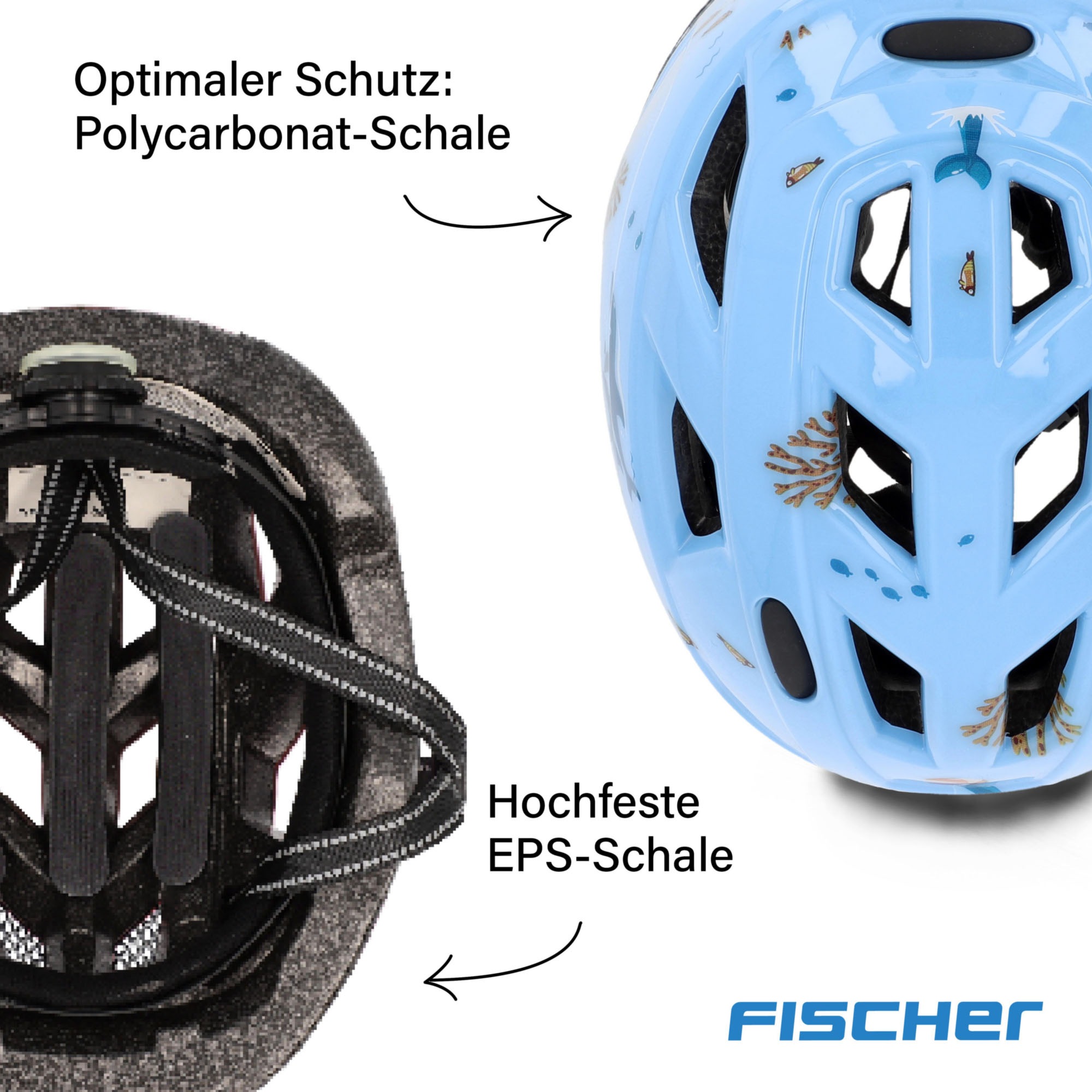 FISCHER Fahrrad Kinderfahrradhelm »Plus Dolphin XS/S«