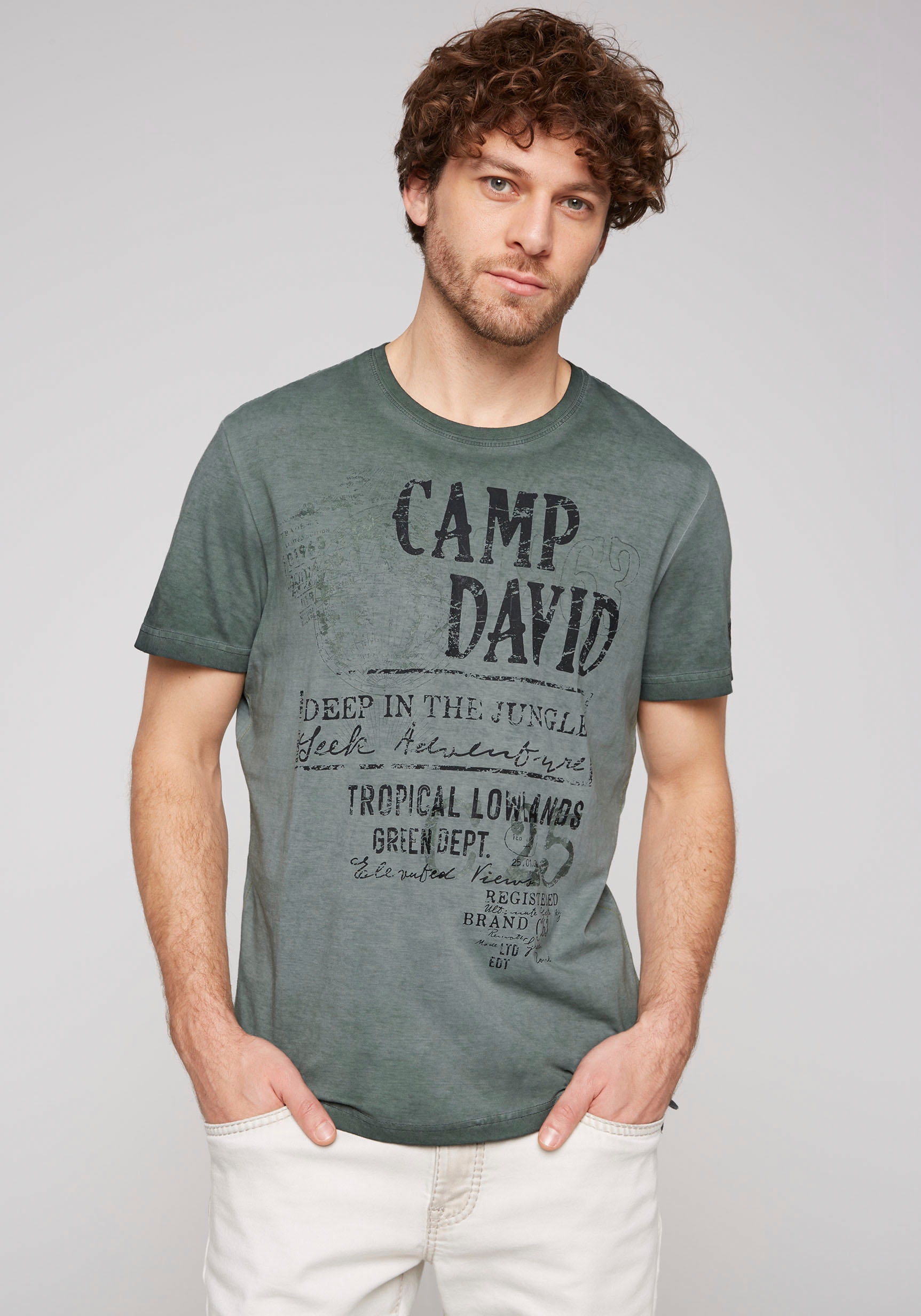 CAMP DAVID T-Shirt, mit Seitenschlitzen online kaufen | T-Shirts