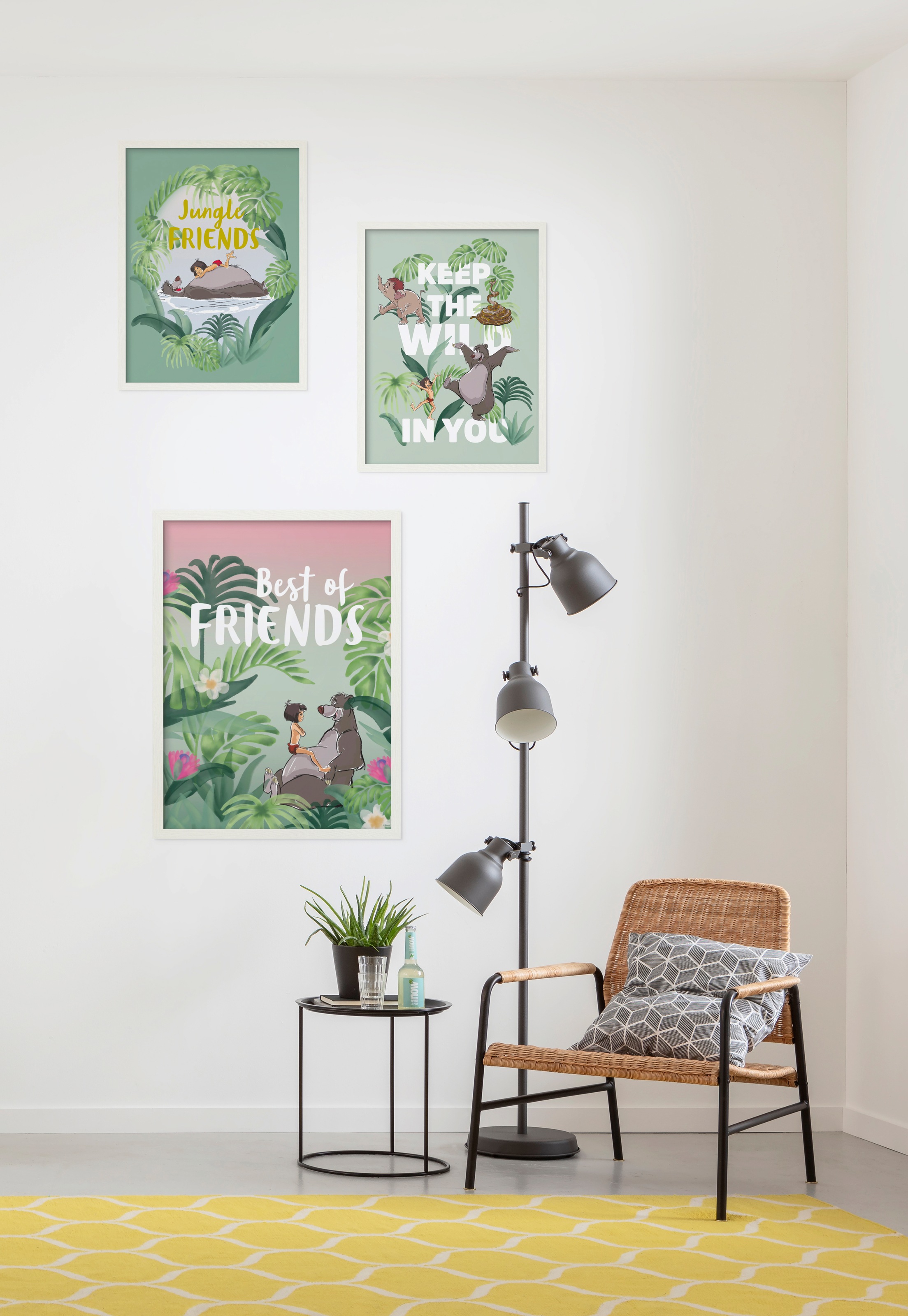 Komar Bild »Jungle Book Keep the Wild« Disney 1 Stk. tlg. Wandbild zur Dekoration im Kinderzimmer - ohne Rahmen