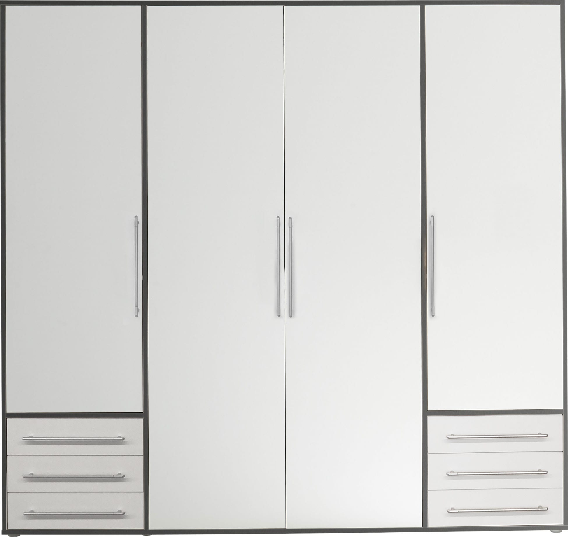 Schlafkontor Drehtürenschrank »Lyss Schrank, Kleiderschrank mit Drehtüren«, in verschiedenen Farben und Größen erhältlich