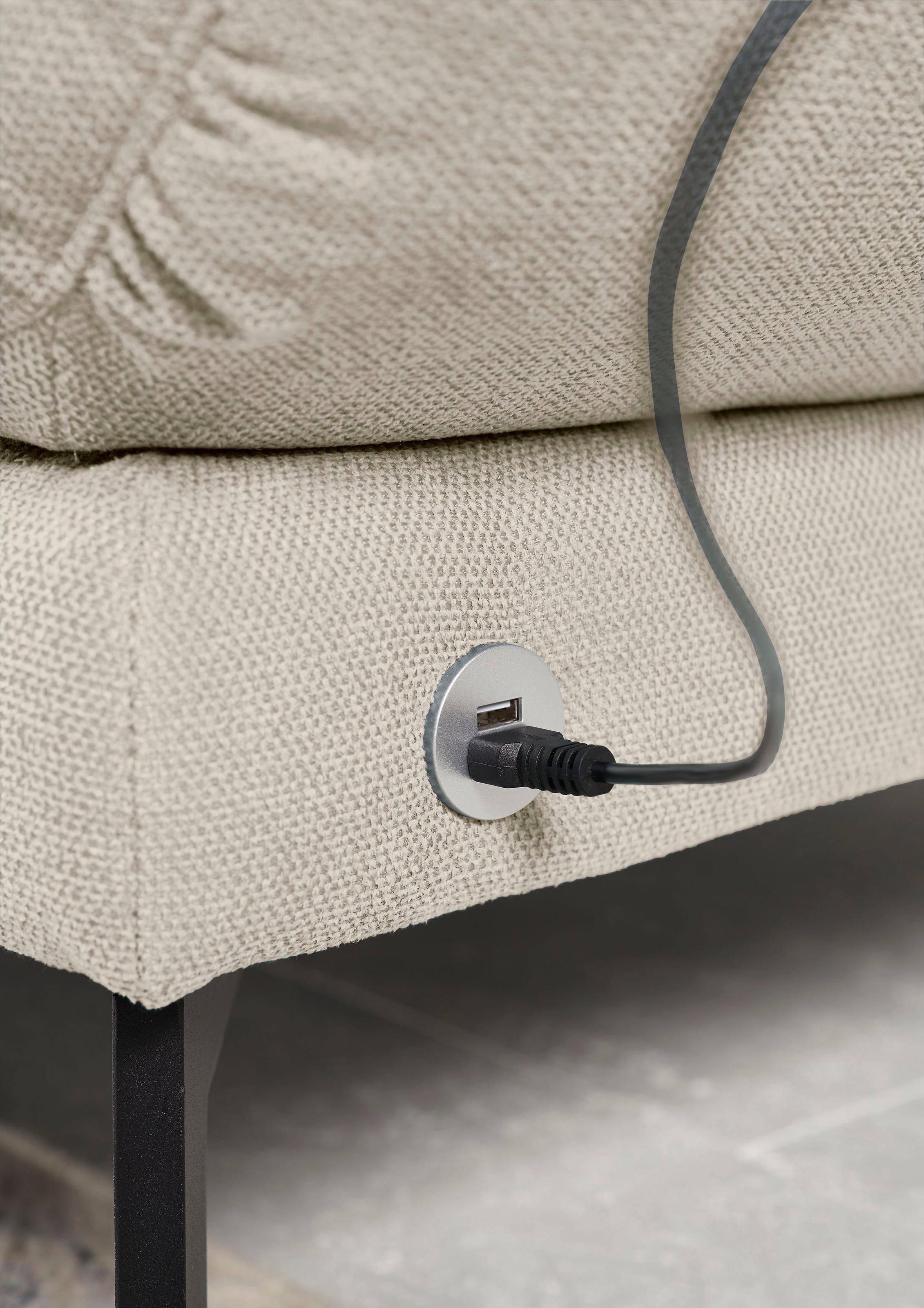 3C Candy Ecksofa »Kairo modernes Multifunktions-Sofa, bequem, L-Form«, inklusive Drehsitz, Armlehnen- und Rückenverstellung