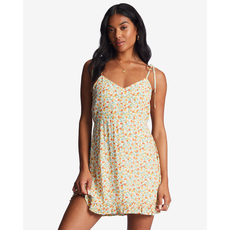 BILLABONG Trägerkleid »Heart Breaker« Salt Crystal XL - US-Größen US-Größen XL Stoff: Crinkle Viskose-Stoff