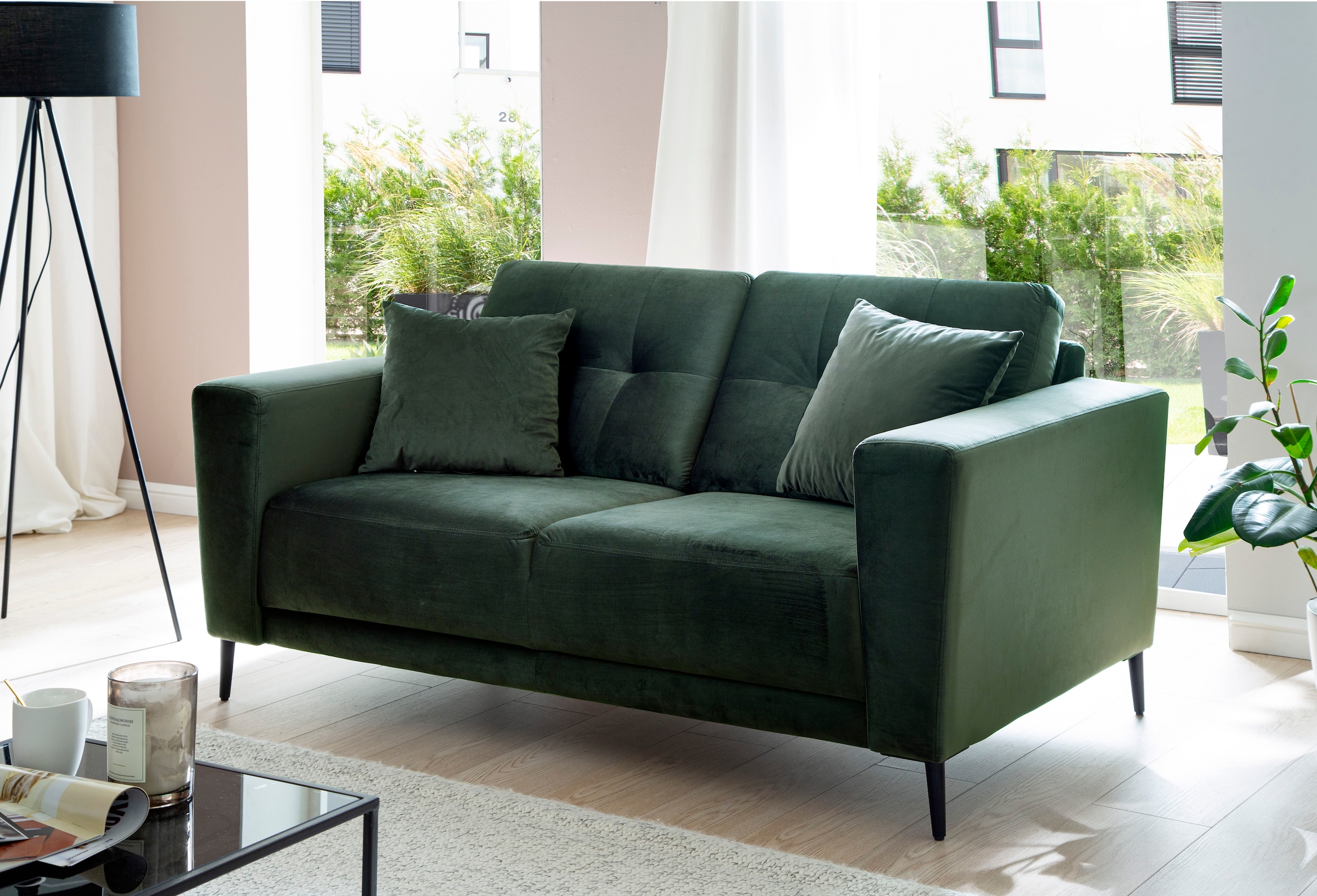 mit fashion - Raten exxpo Bettkasten Bettfunktion sofa kaufen und »Fiord«, 3-Sitzer auf