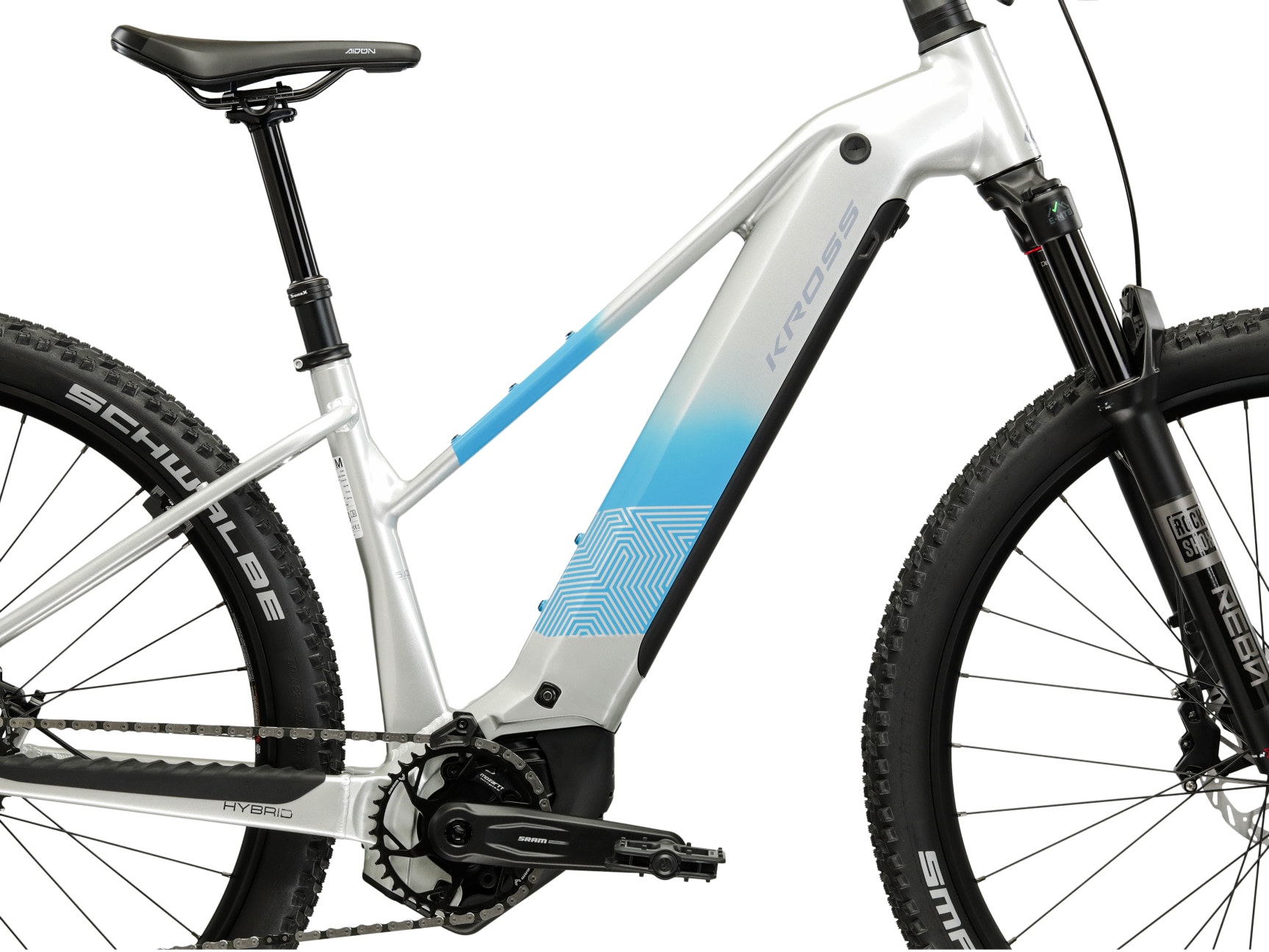 Kross »Influx Hybrid 5.0 21,3Ah / 800 Wh 29 Zoll silber 12 Gänge 2026« 12 Gang SRAM S1000 EAGLE AXS Schaltwerk Kettenschaltung Mittelmotor 250 W