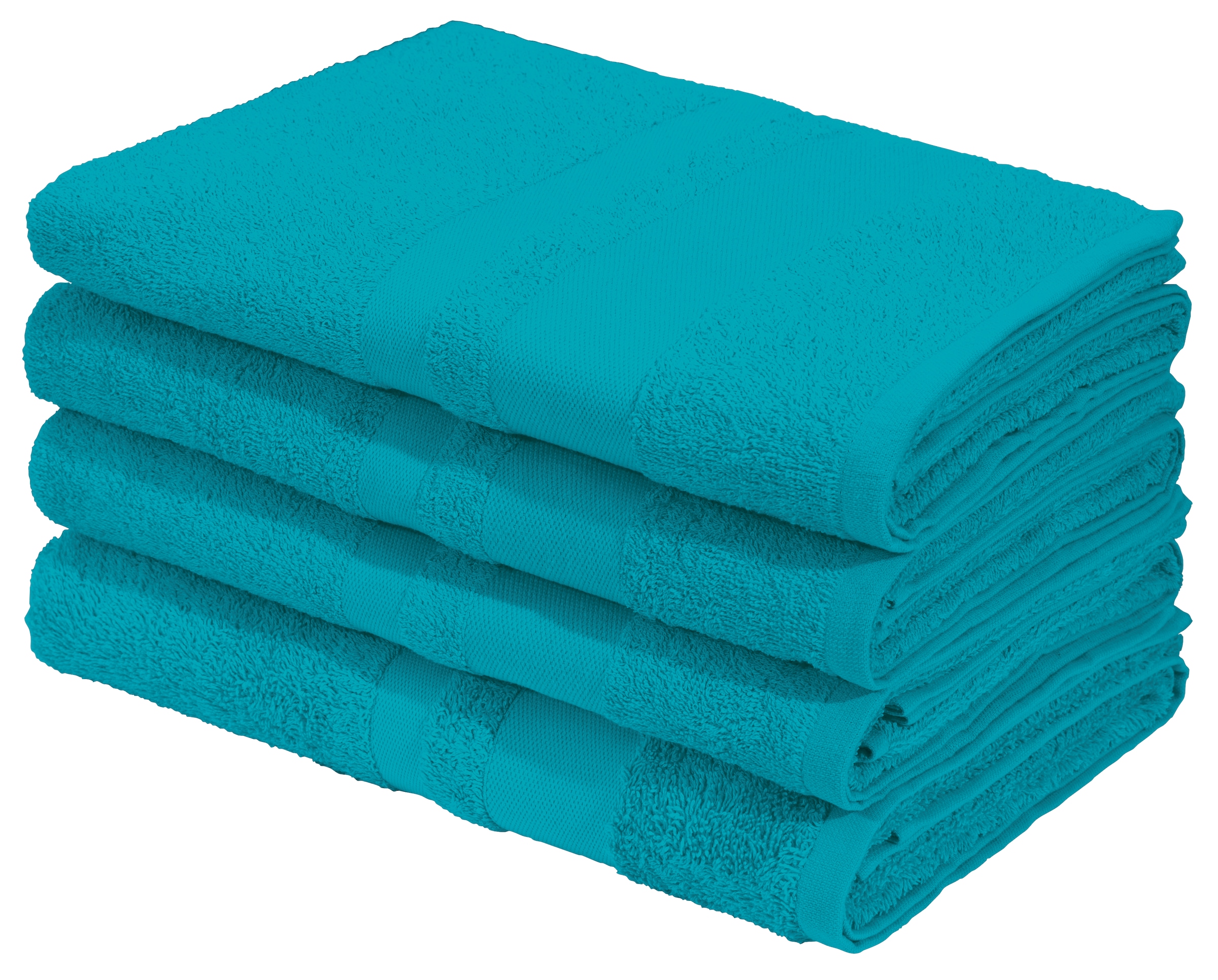 OTTO home Duschtücher »Vanessa, 4 Duschtücher, 70x140cm, in Standard- und Premium-Qualität« Handtücher mit Bordüre, 100% Baumwolle, einfarbig, weich