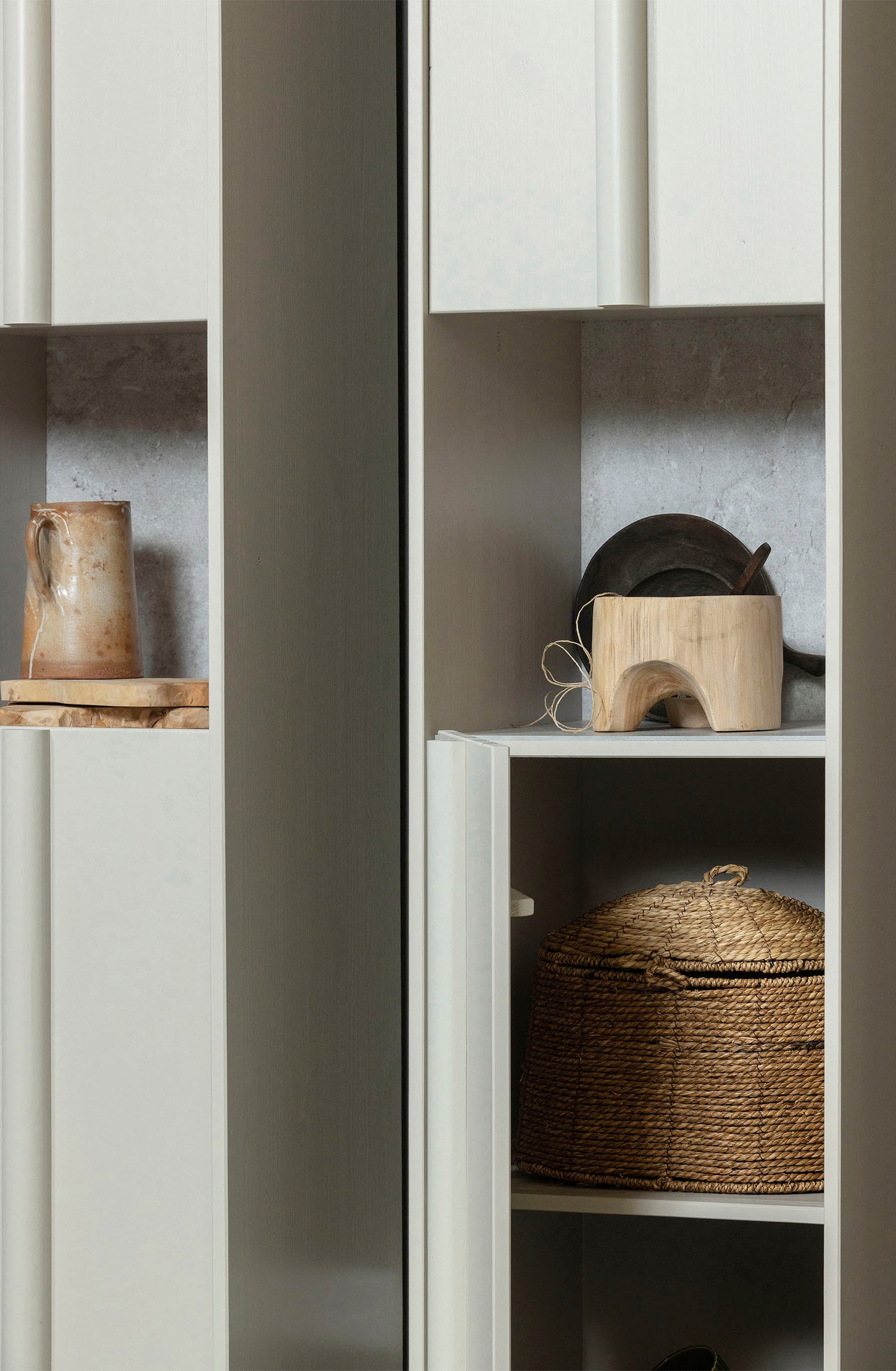 WOOOD Hochschrank »Basu Smalle«, H. 210 cm x B. 40 cm x T. 42 cm
