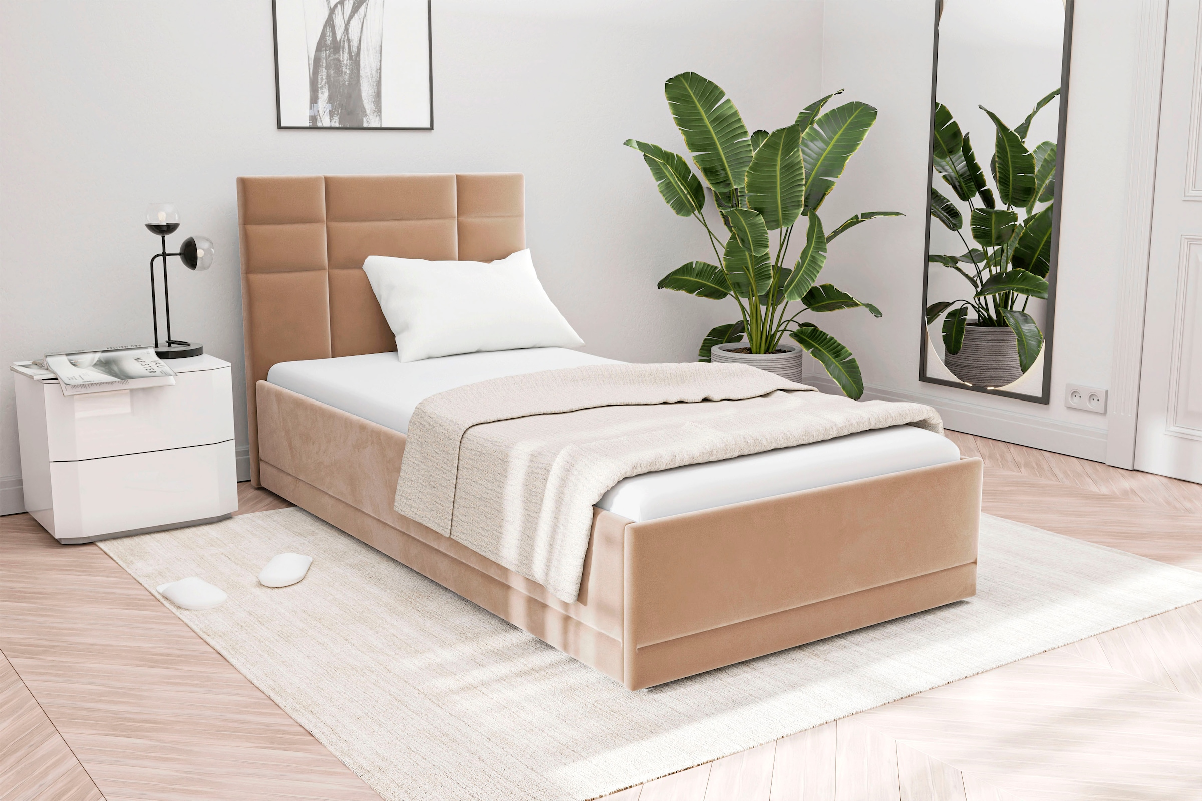 Westfalia Schlafkomfort Polsterbett "Prag" 3 Matraztenarten wählbar, mit un günstig online kaufen