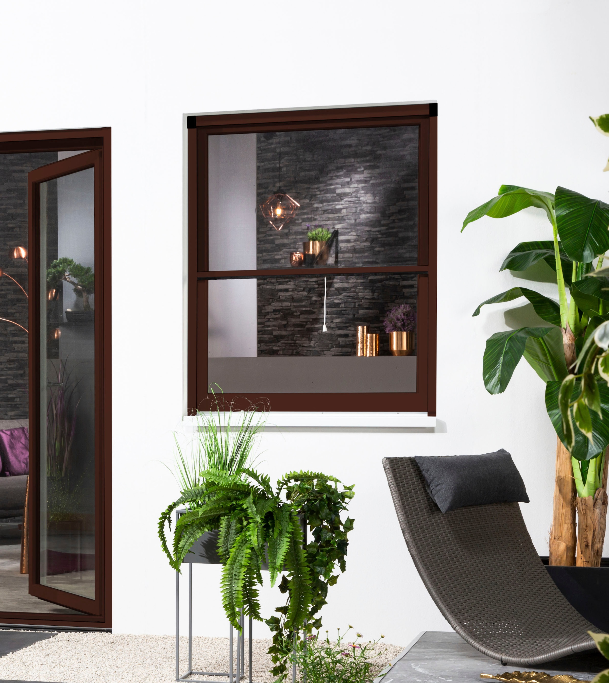 hecht international Insektenschutzrollo »SMART«, transparent, Insektenschutz, für Fenster, kürzbar