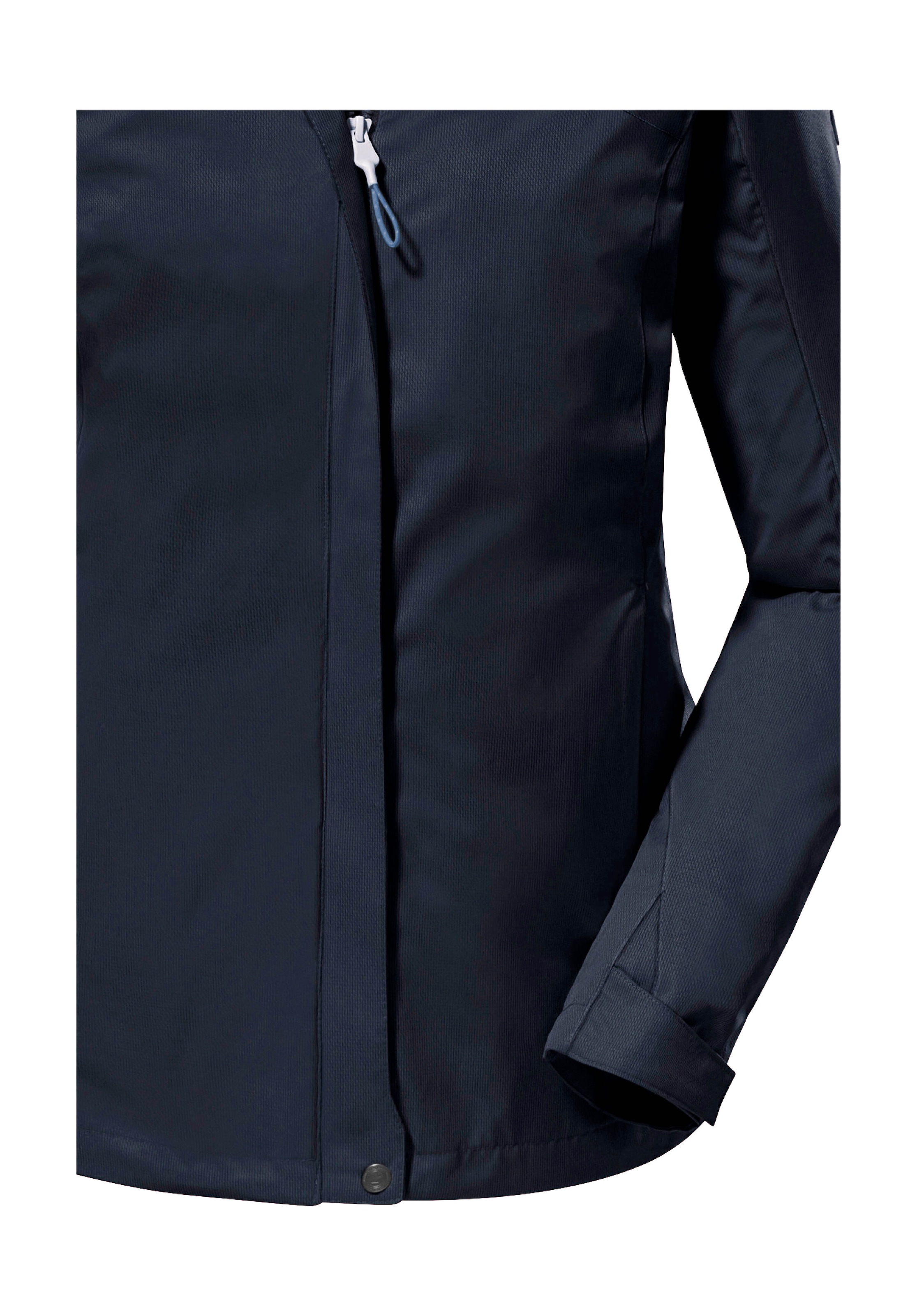 Killtec Outdoorjacke »KOS 133 WMN JCKT«, Wasser- und winddichte Damenjacke mit abnehmbarer Kapuze, PFAS-frei