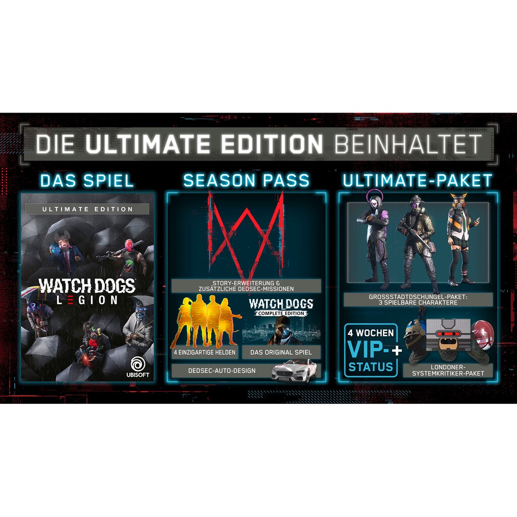 UBISOFT Spielesoftware »Watch Dogs: Legion Ultimate Edition«, PlayStation 4
