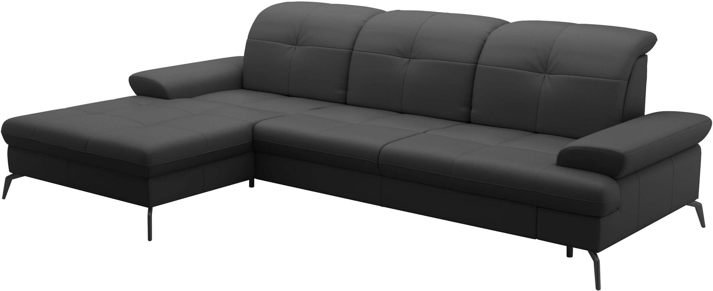 sit&more Ecksofa »Amica, L-Form, inkl. Sitztiefenverstellung & Armteilverstellung«, wahlweise mit Bettfunktion, Bettkasten und Kopfteilverstellung