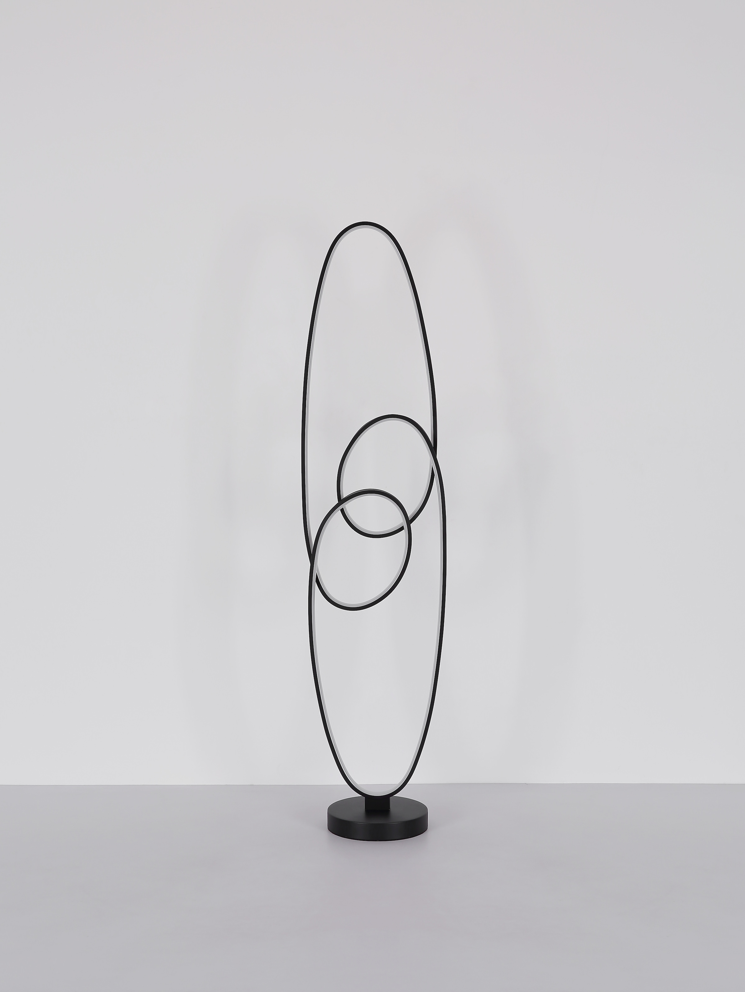 GLOBO LIGHTING Stehlampe »SPIRA« LED-Modul 1 Stk. Stehleuchte Schwarz, Opal, Fußtritt, dimmbar, LED 39W