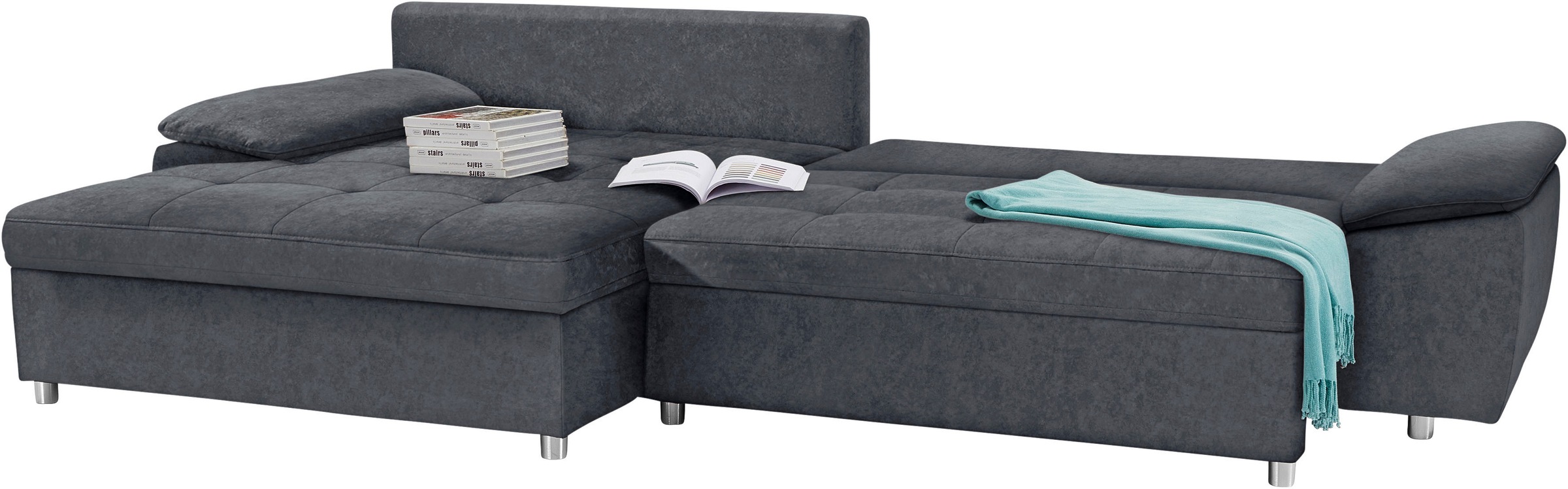 sit&more Ecksofa »Labene L-Form«, wahlweise mit Bettfunktion und Bettkasten, auch als XXL-Variante