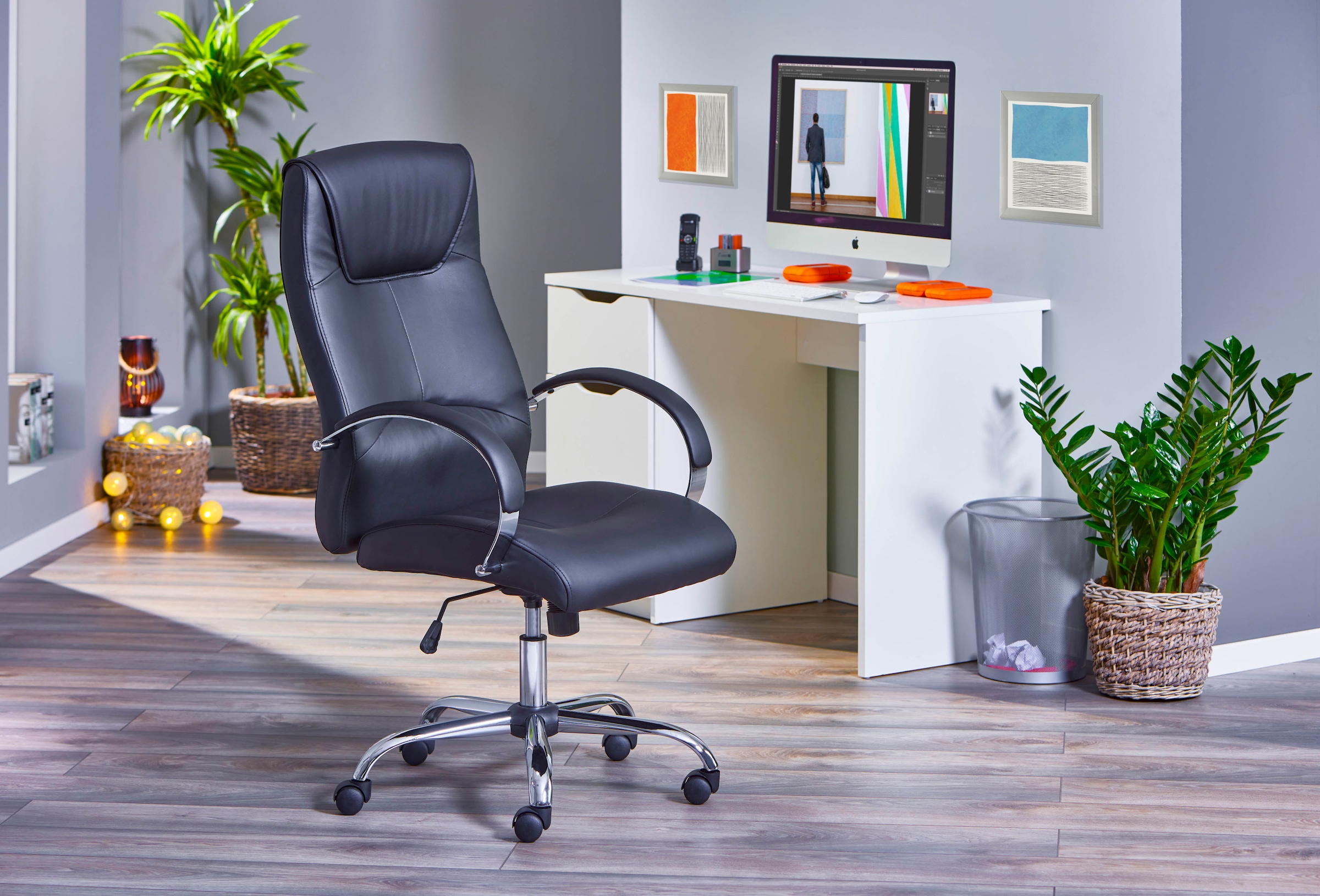 INOSIGN Bürostuhl, für auf Kopfstütze, Kunstleder, mit Raten office Home kaufen auch