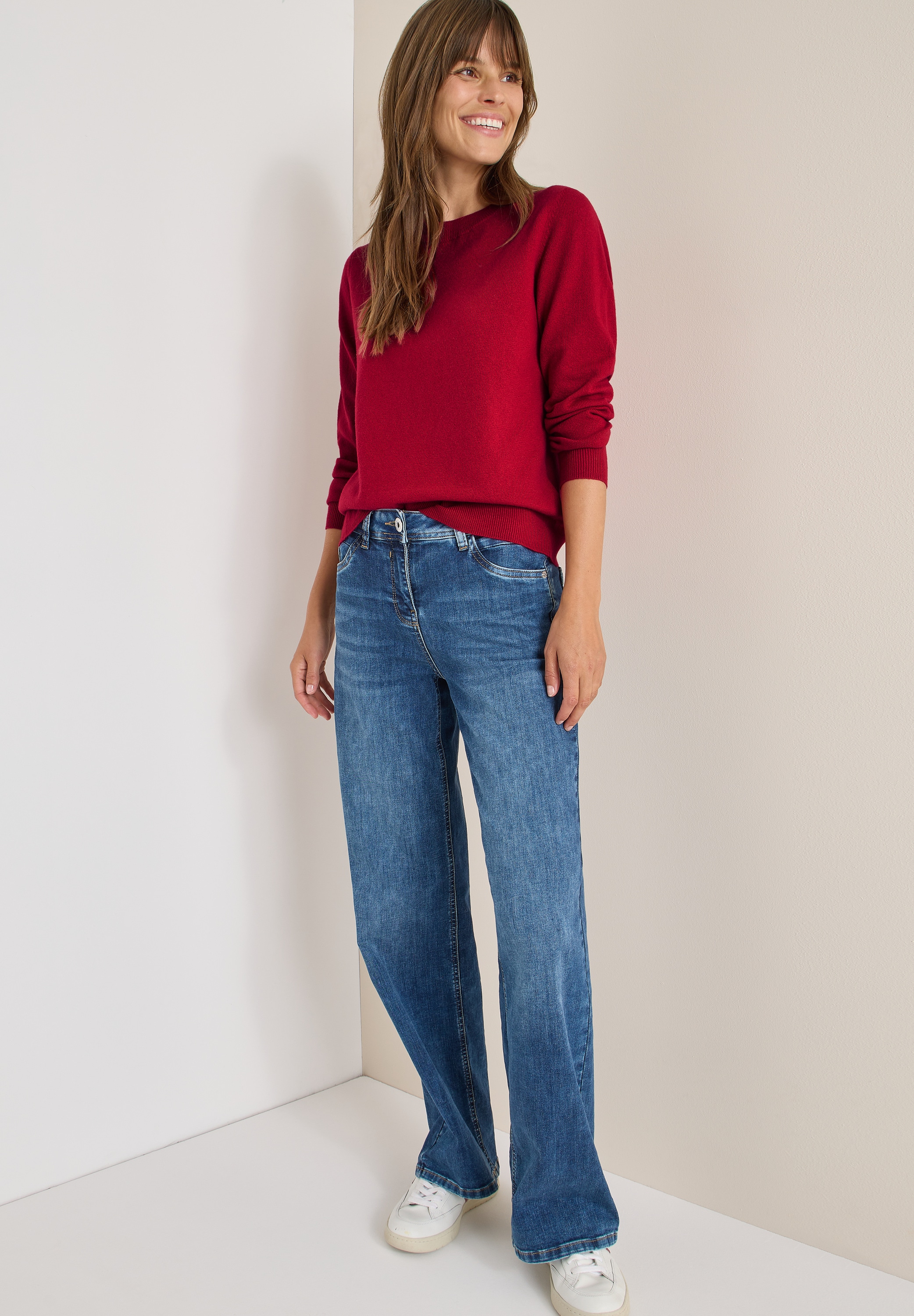 Cecil Strickpullover Rundhalspullover, Regular Fit,