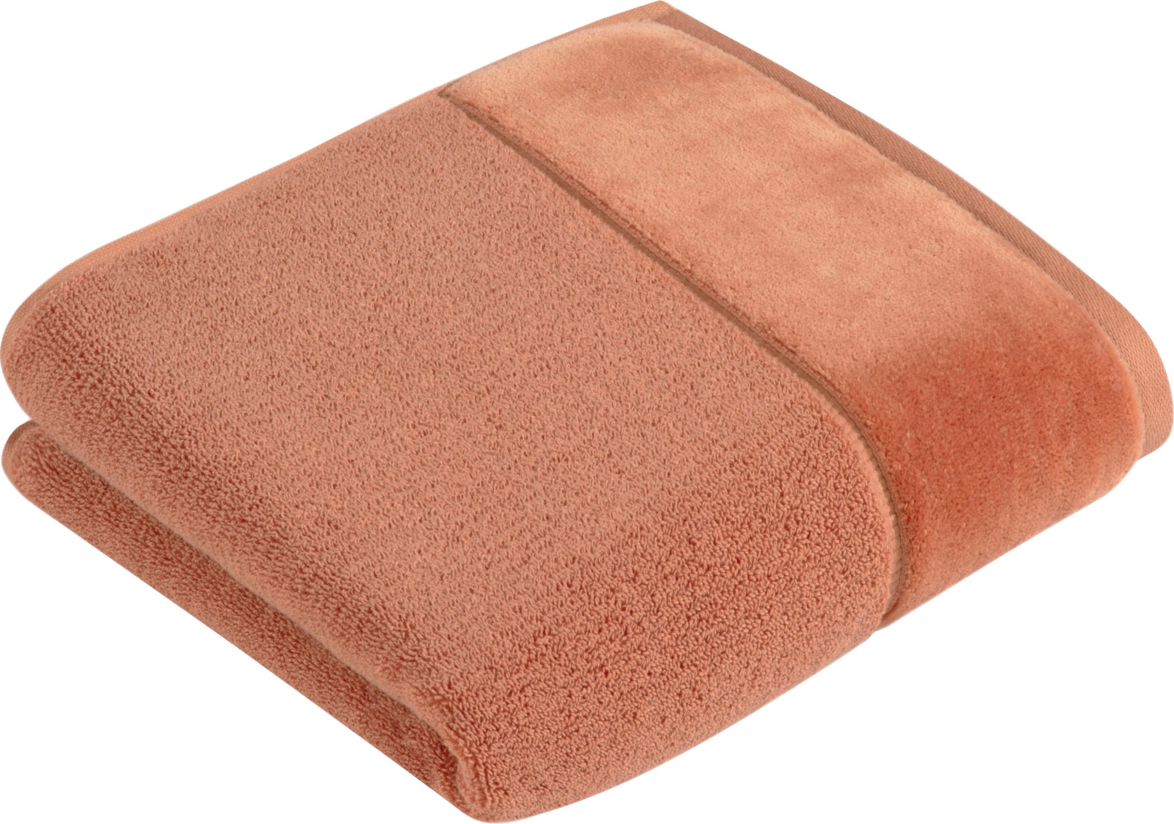 Vossen Handtuch »Pure«, (2 St.), Baumwolle & VEGAN, mit eleganter Veloursbo günstig online kaufen