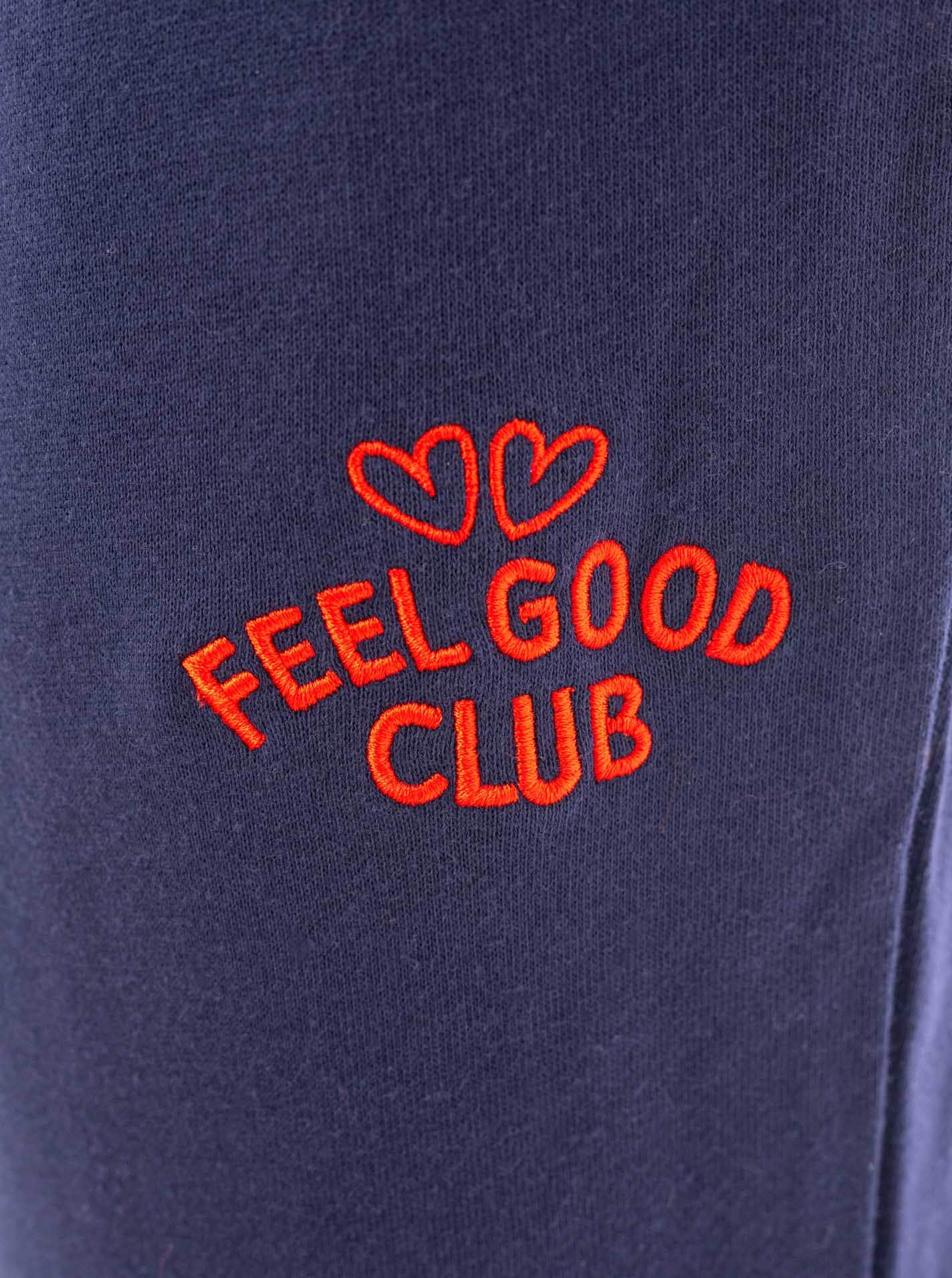 Zwillingsherz Sweathose »"Feel Good Club"«  unifarben, kleine Stickerei
