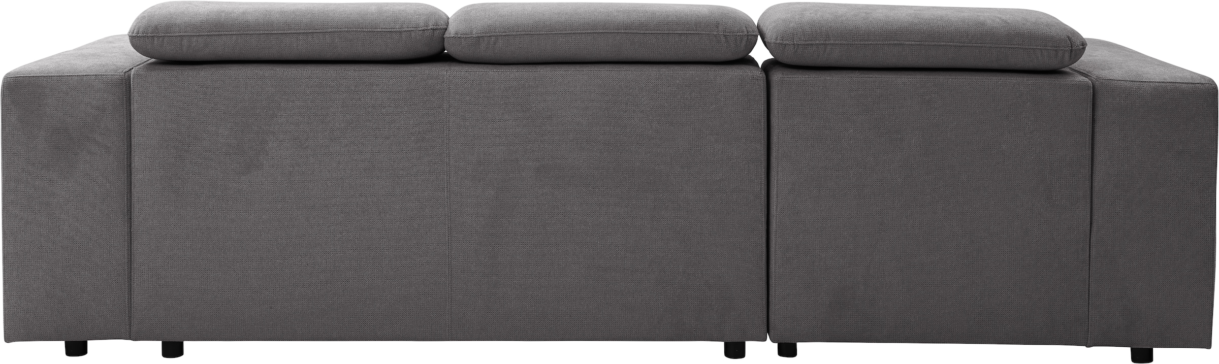 WERK2 Ecksofa »Cherry, modernes Sofa mit Komfortfunktionen, Breite 270cm, L-Form,«, bequem, mit verstellbaren Kopfteilen, Schlaffunktion und Bettkasten