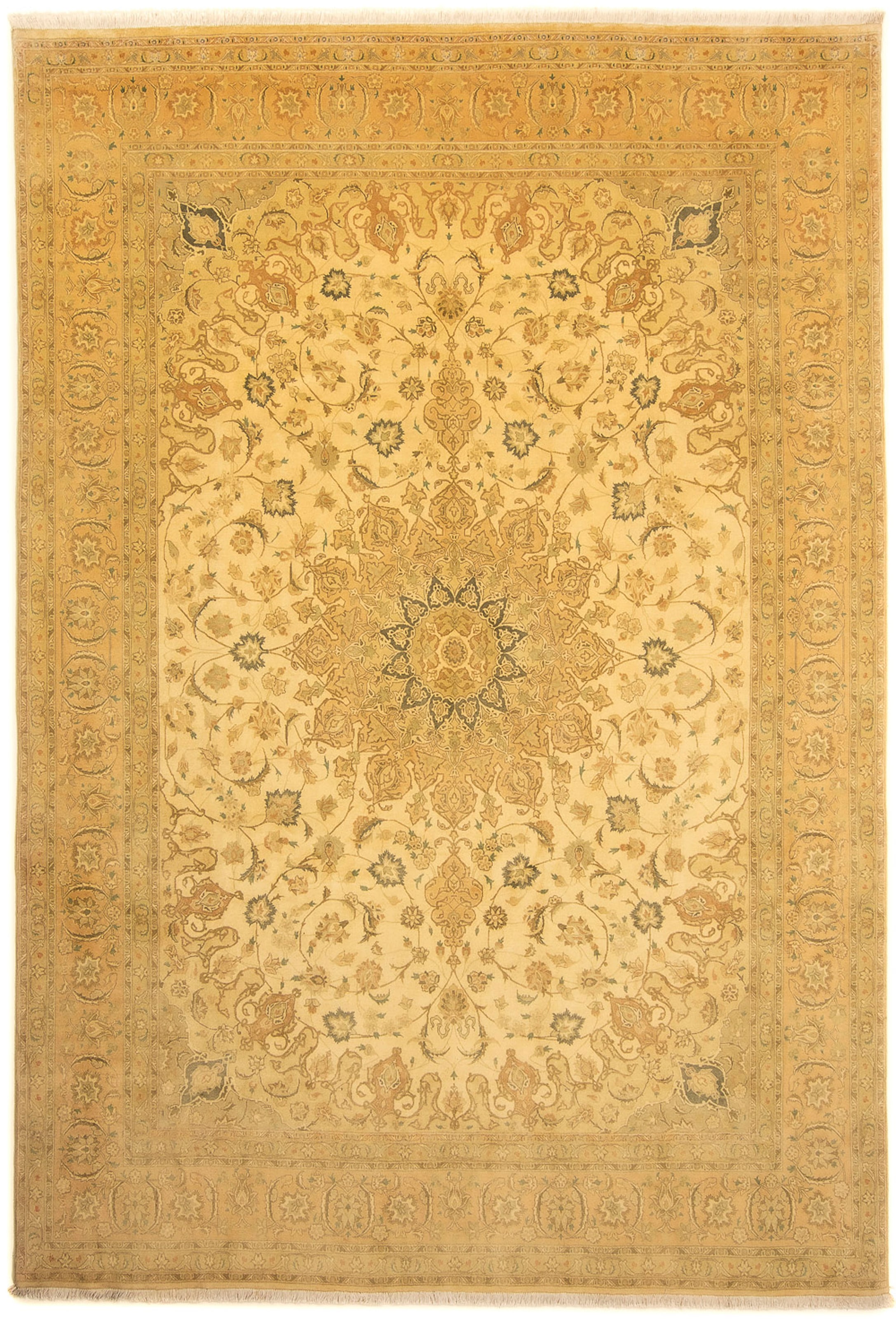 morgenland Orientteppich »Perser - Täbriz - Royal - 342 x 250 cm - gold«, r günstig online kaufen