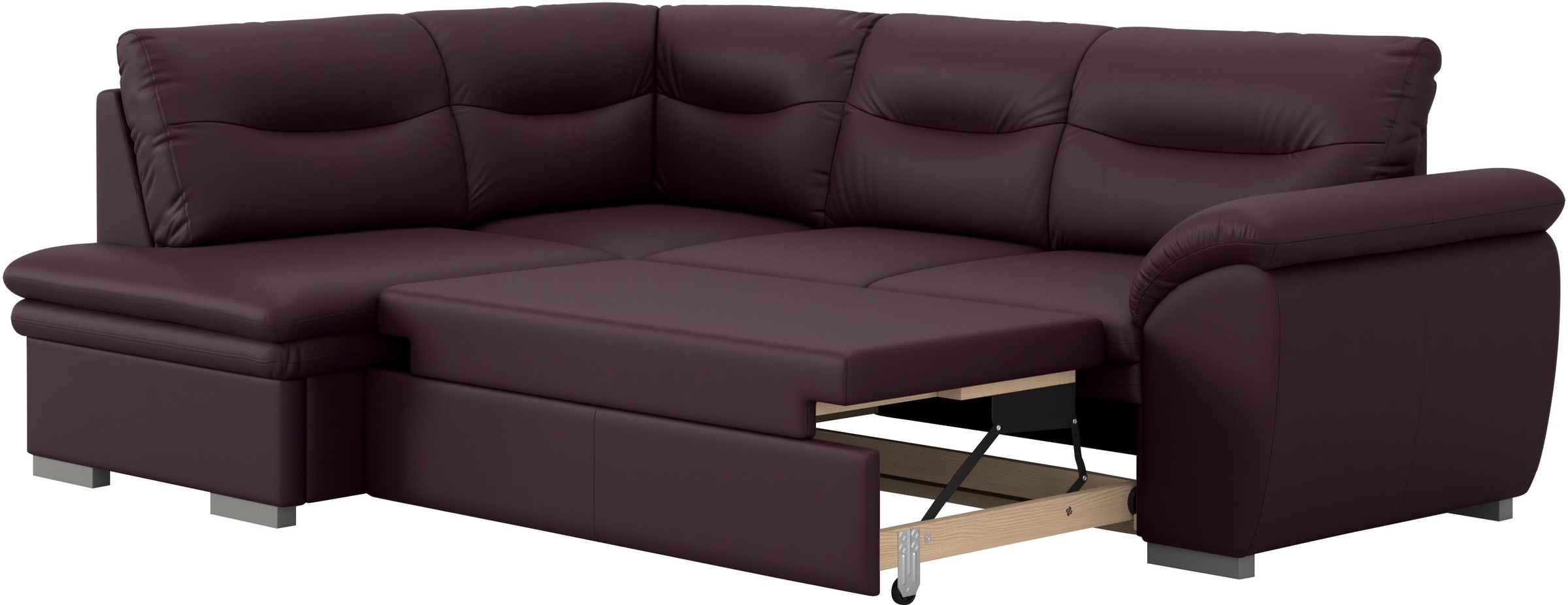 COTTA Ecksofa »Leandra L-Form«, wahlweise mit Bettfunktion & Bettkasten