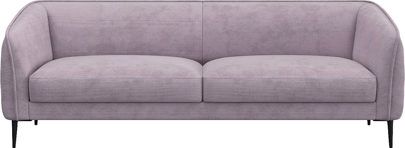 FLEXLUX 3-Sitzer »Belle Designsofa, Couch, bequem durch Kaltschaum im Sitz« günstig online kaufen