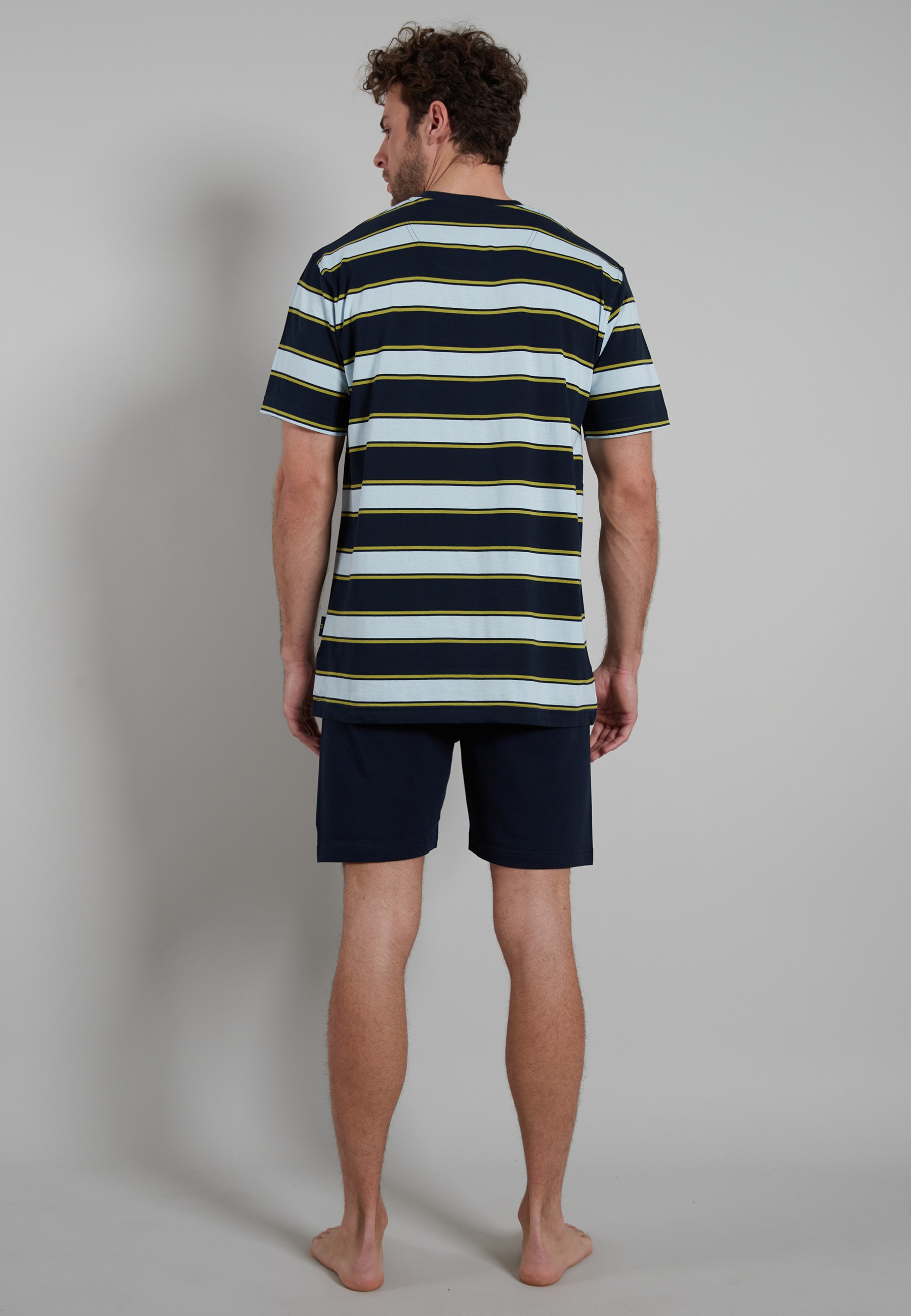 GÖTZBURG Shorty 2 tlg. Kurzarm, Rundhalsausschnitt, kurze Hose, Baumwolle