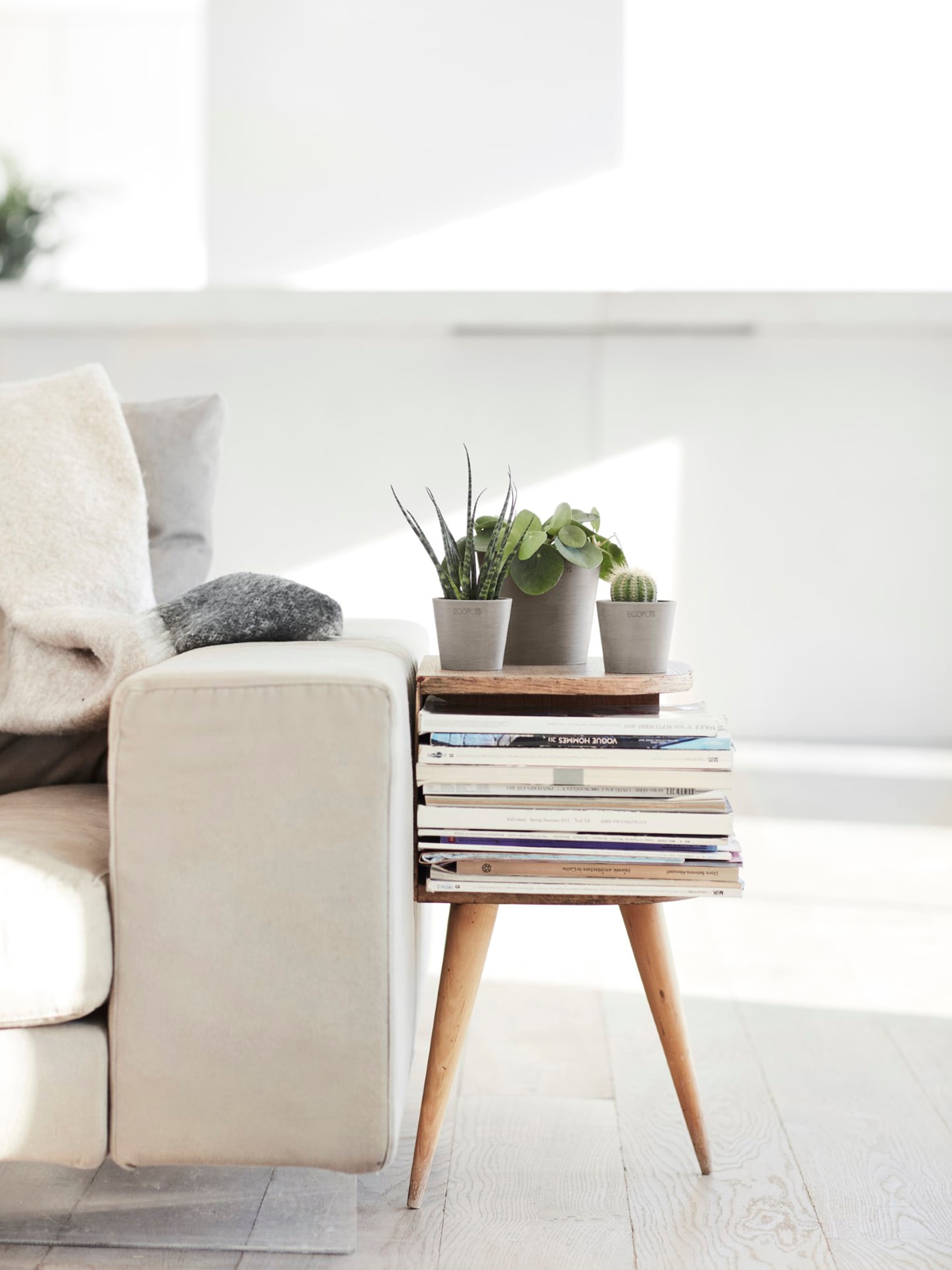 ECOPOTS Blumentopf »Amsterdam Mini 13 Taupe«, für den Innenbereich