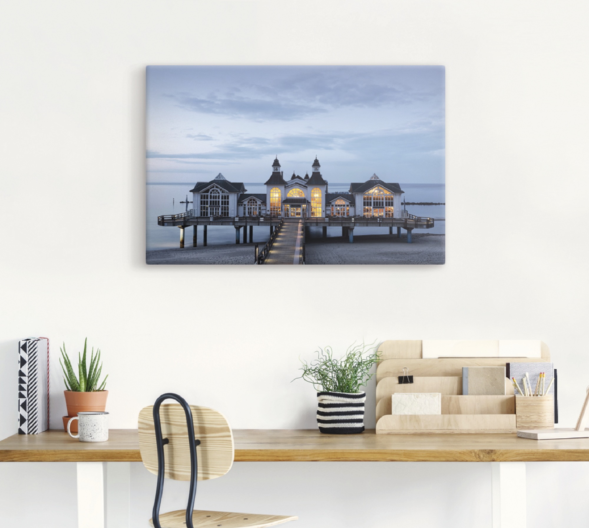 Artland Wandbild »Seebrücke Sellin« Gebäude 1 Stk. tlg. als Alubild, Outdoo günstig online kaufen