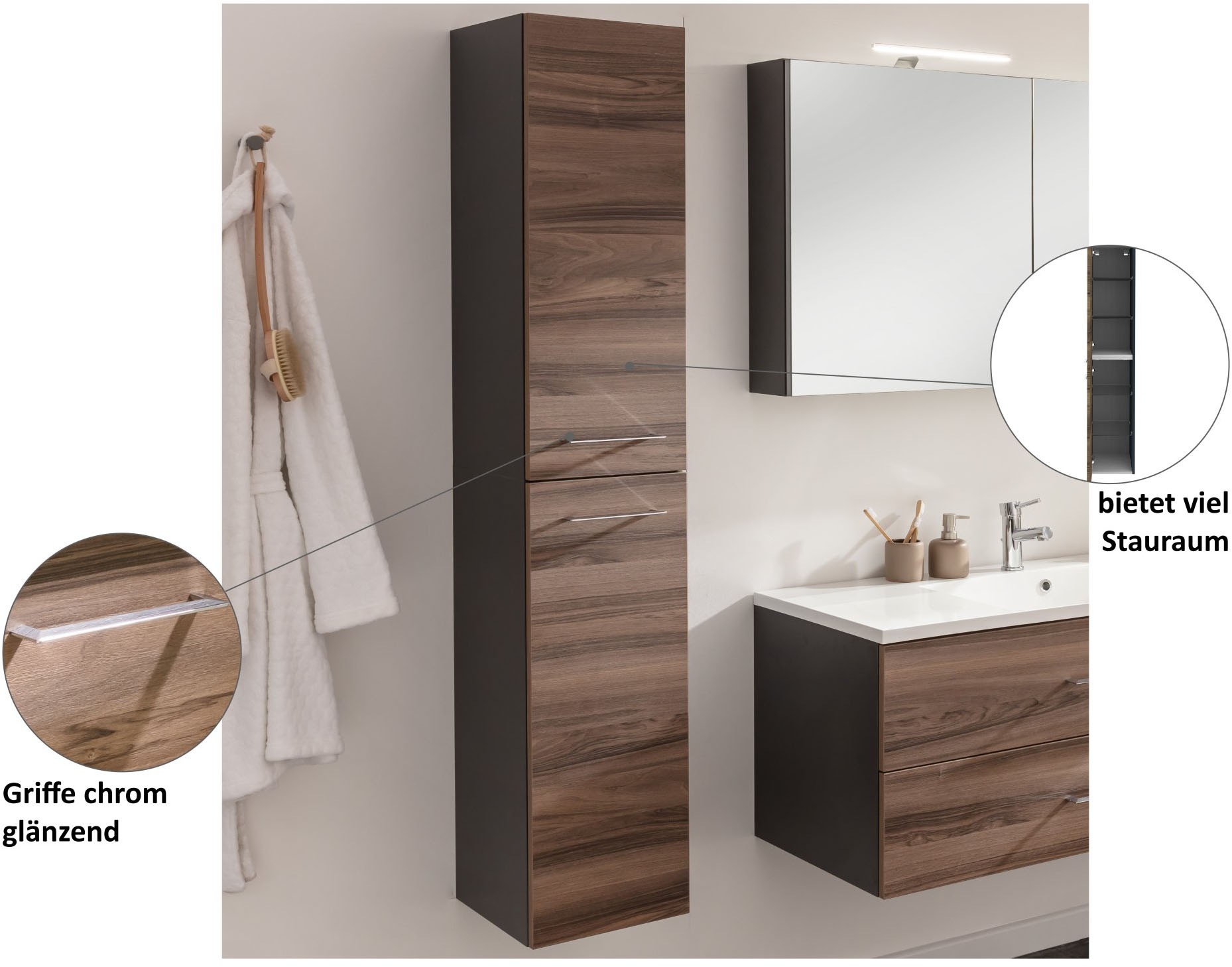 welltime Hochschrank »Lacona«