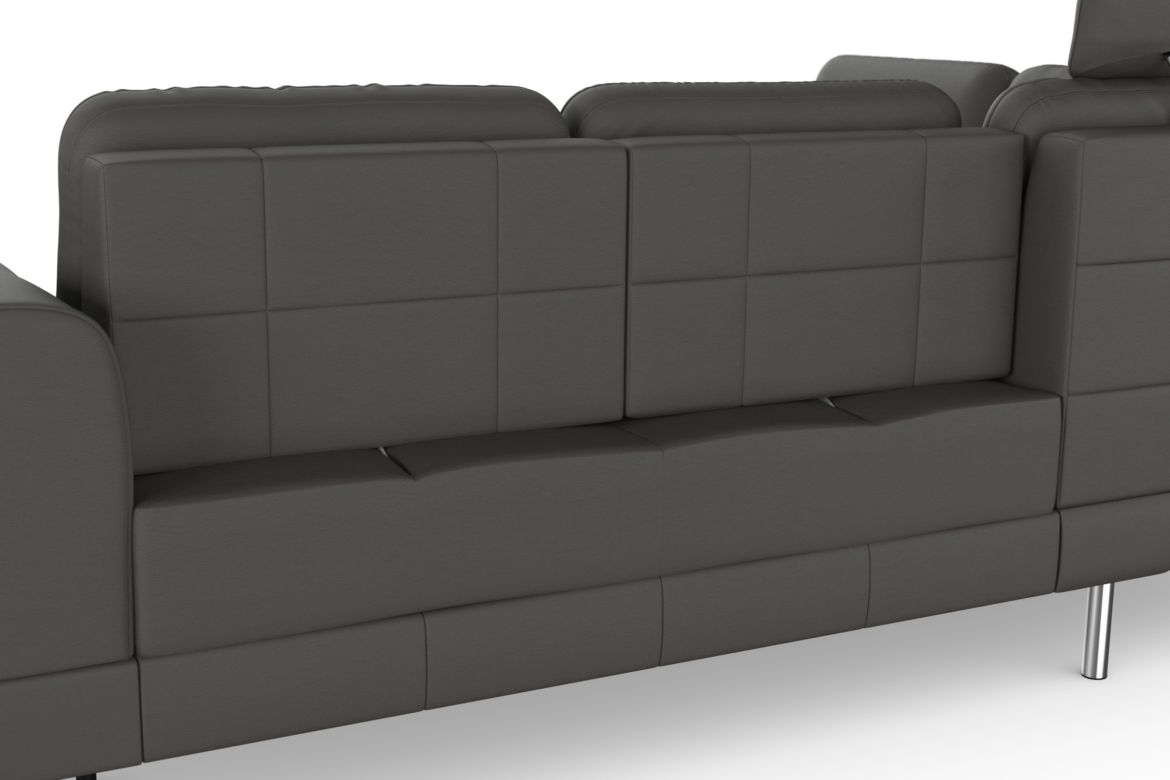 sit&more Ecksofa »Bendigo L-Form«, inklusive Sitztiefenverstellung, Bodenfreiheit 15 cm, in 2 Fußfarben