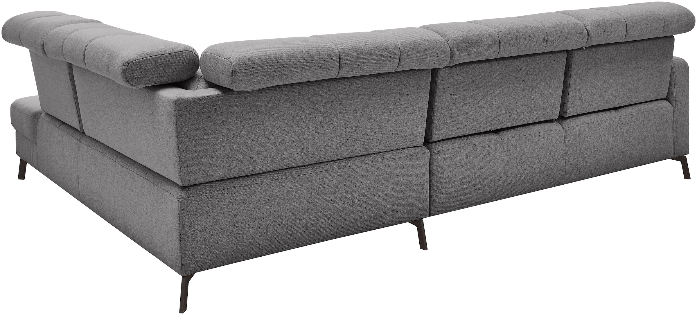 Musterring Ecksofa »MR 4615« mit Kopf- und Rückenverstellung, Metallfuß schwarz, Maße 272 x 214 cm