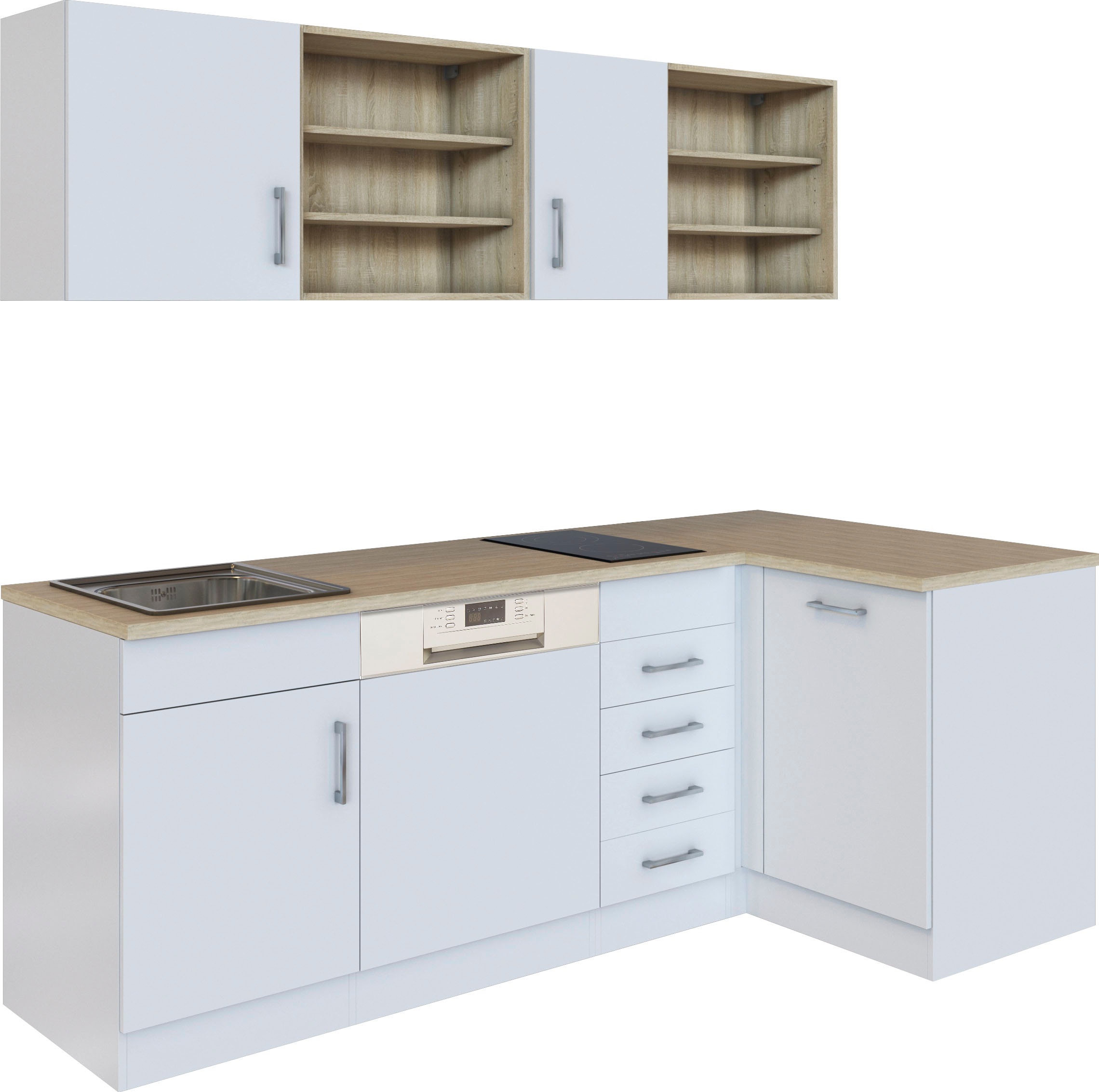 HELD MÖBEL Küche »Mali«, Stellbreite 210/110 cm, mit E-Geräten günstig online kaufen