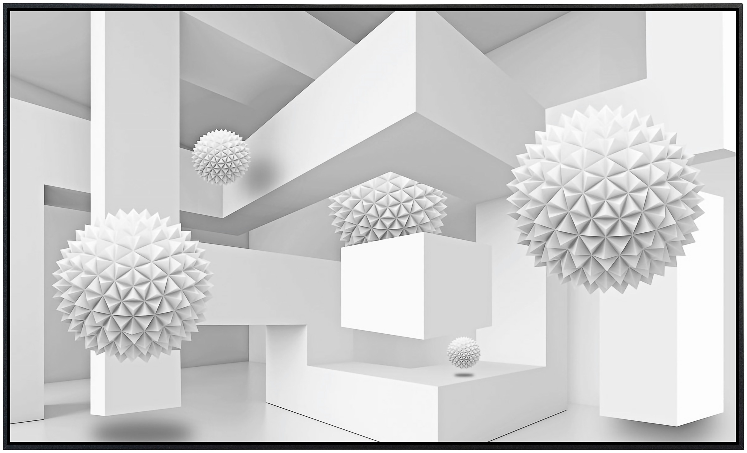 Papermoon Infrarotheizung »Abstrakt 3D Effekt«, sehr angenehme Strahlungswärme