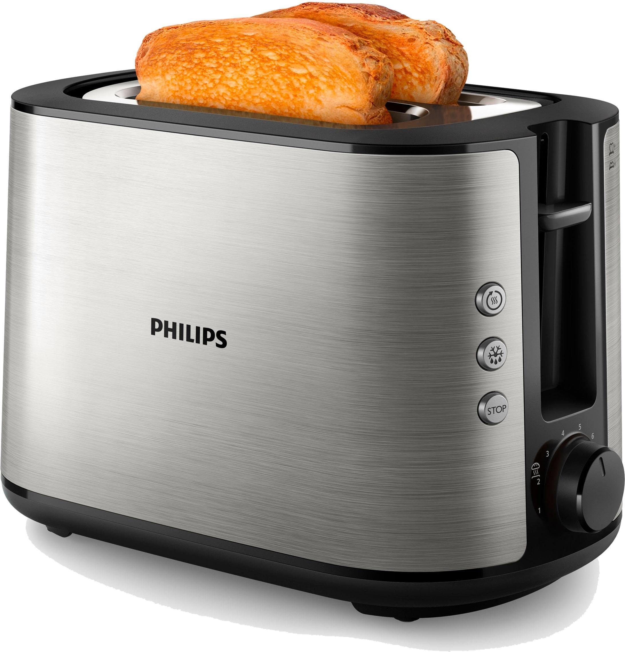 kaufen 2 Philips im Scheiben, für Schlitze, W kurze Toaster Online-Shop 2 »HD2650/90«, 950