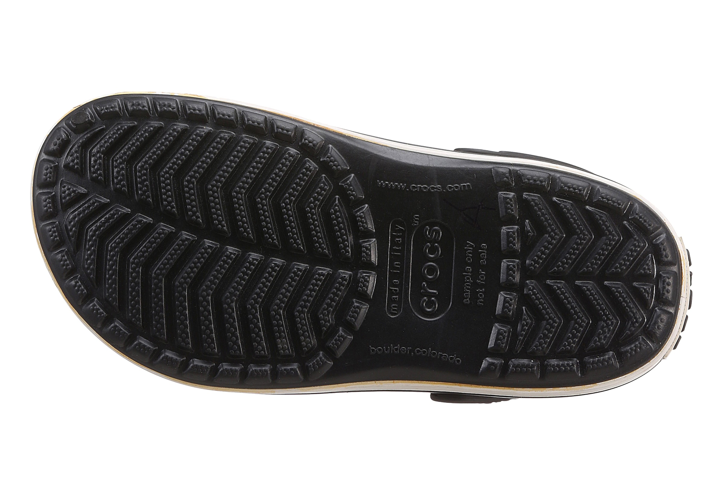 Crocs Clog »Crocband«, Sommerschuh, Gartenschuh, Poolslides, mit farbiger Laufsohle