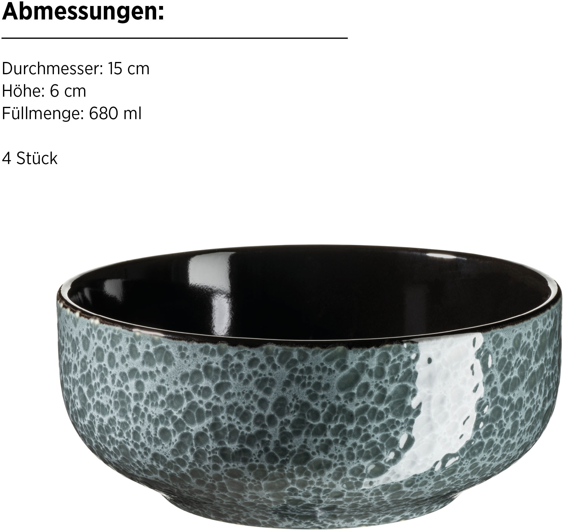 MÄSER Kombiservice »FILIPPA, Kombiservice, Steinzeug«, (Set, 16 tlg.), Geschirr-Set, Service