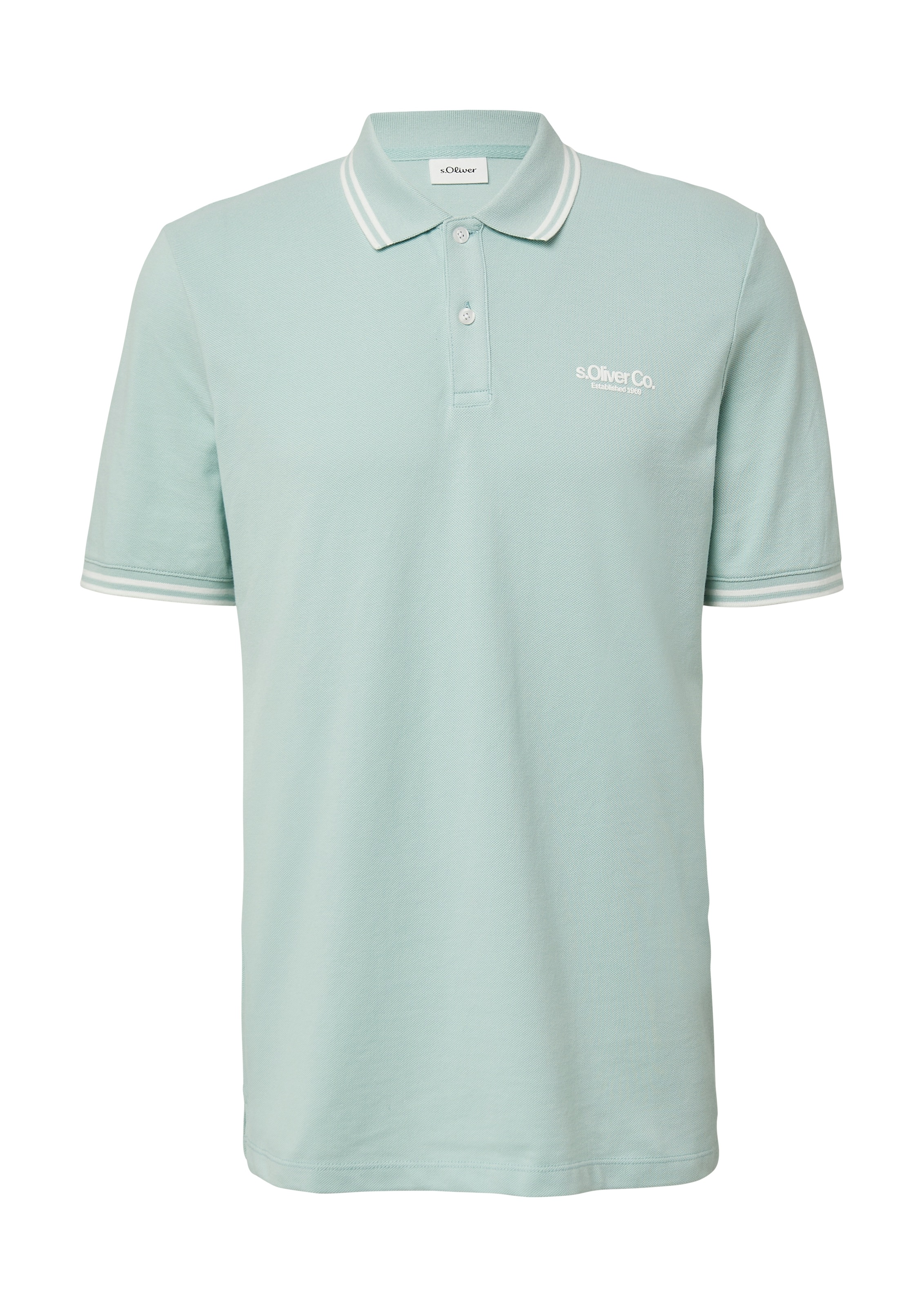 s.Oliver Poloshirt, mit Logo Schriftzug