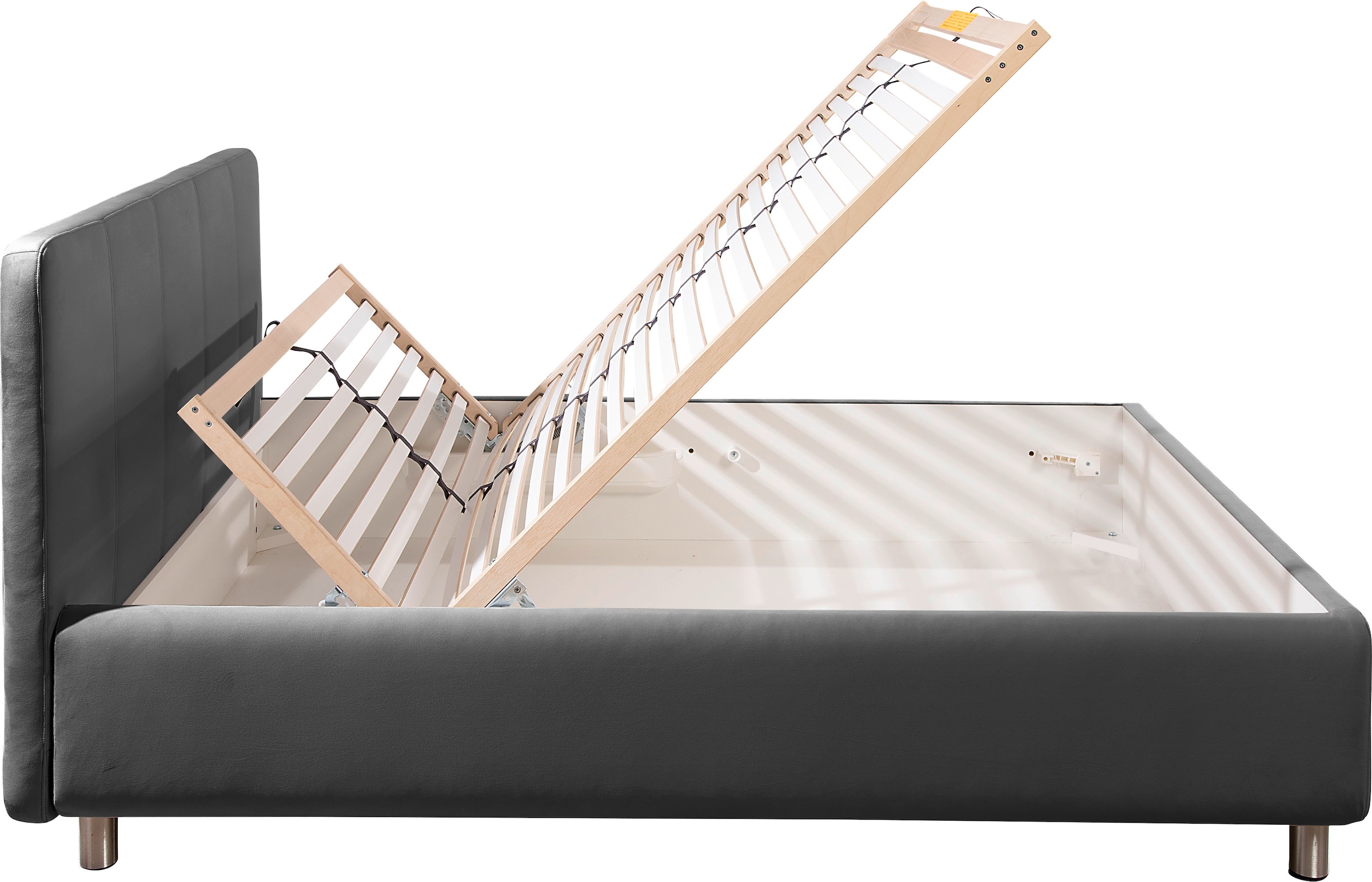 Maintal Polsterbett »Wiesenblick, in Samt &Struktur erhältlich« mit Bettkasten, wahlweise in H2,H3 oder H4