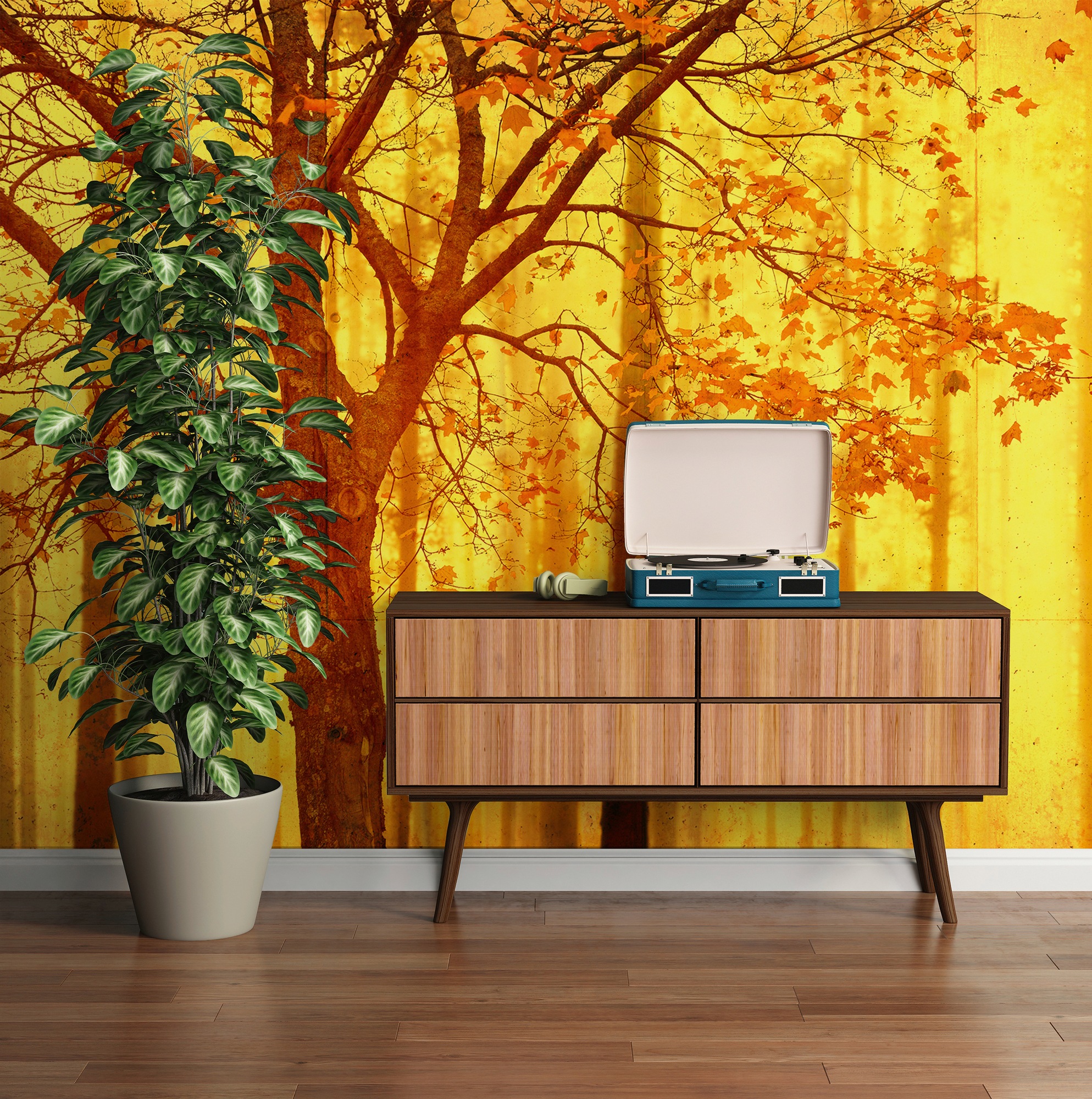 Architects Paper Fototapete »Atelier 47 Edge 2«, Wald, Wald Fototapete Edge 4,00 m x 2,70 m 200 g Vlies Premium Tapete Natur