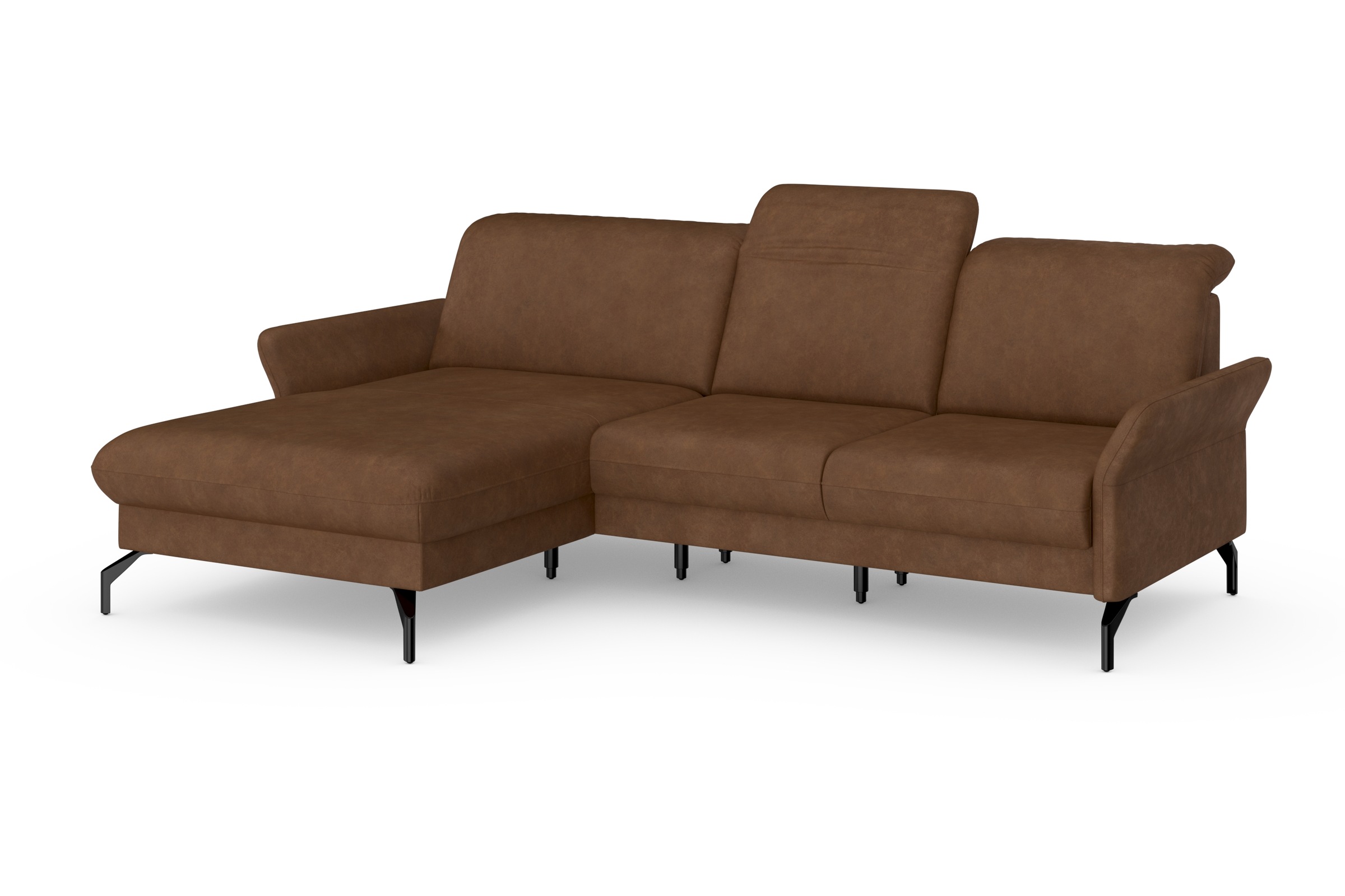 sit&more Ecksofa »Fashion L-Form«, wahlweise mit Kopfteilverstellung und Vorziehsitz, motorisch