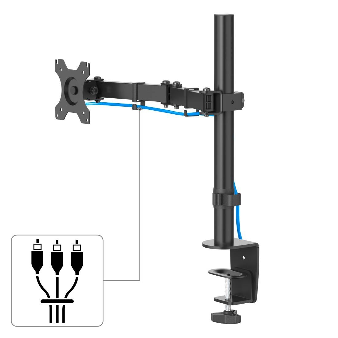 Hama Monitor-Halterung »Bildschirm Halterung, ausziehbar, 13"-32" Monitorarm schwenk-/neigbar«, bis 81 cm Zoll