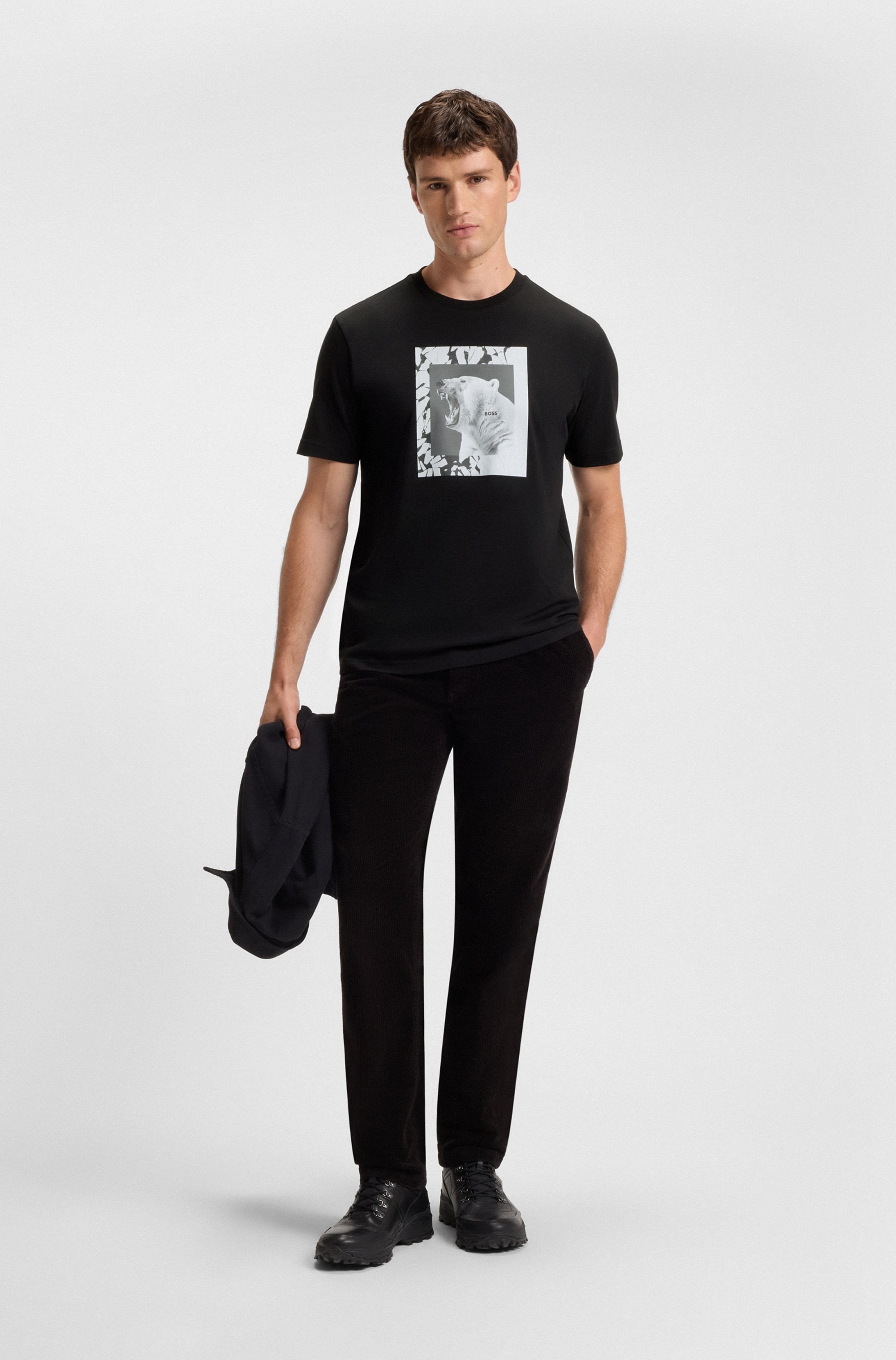 BOSS ORANGE T-Shirt »Te lupo« runder Ausschnitt, regular fit, Fotodruck