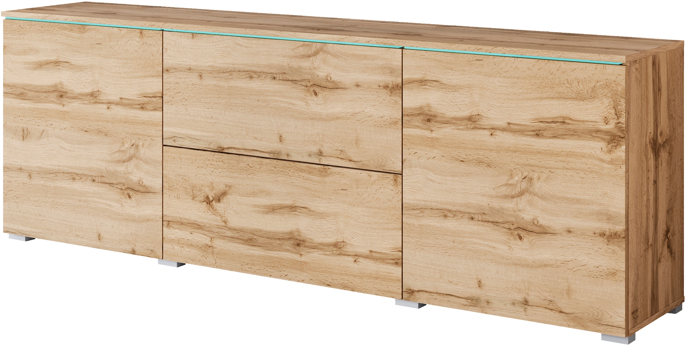 INOSIGN Lowboard, Lowboard Vera, 2 Türen/2 Schubladen, TV-Schrank mit viel Stauraum