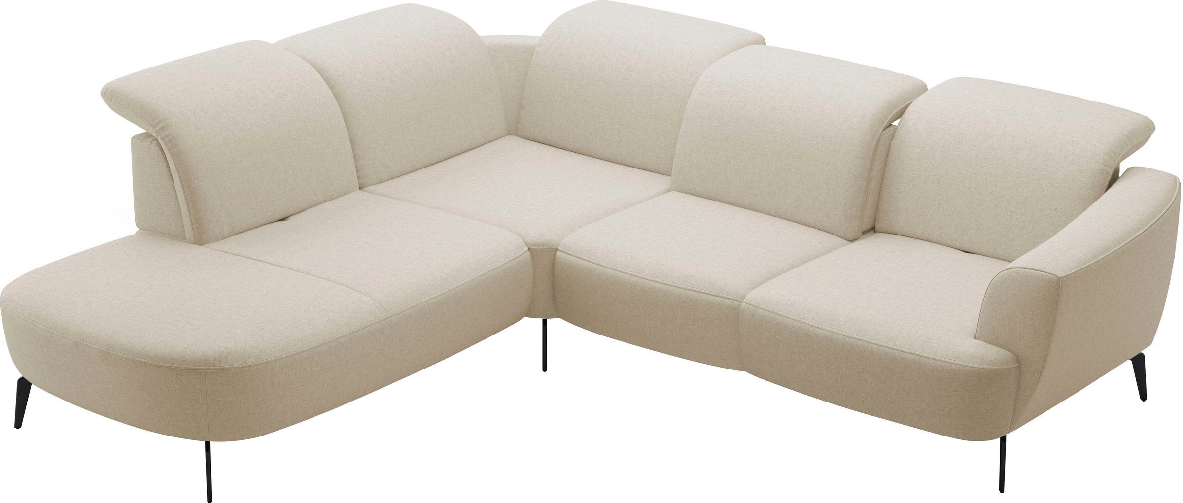 sit&more Ecksofa »Zoe«, ink.Sitztiefenverstellung, wahlweise mit Kopfteilverstellung