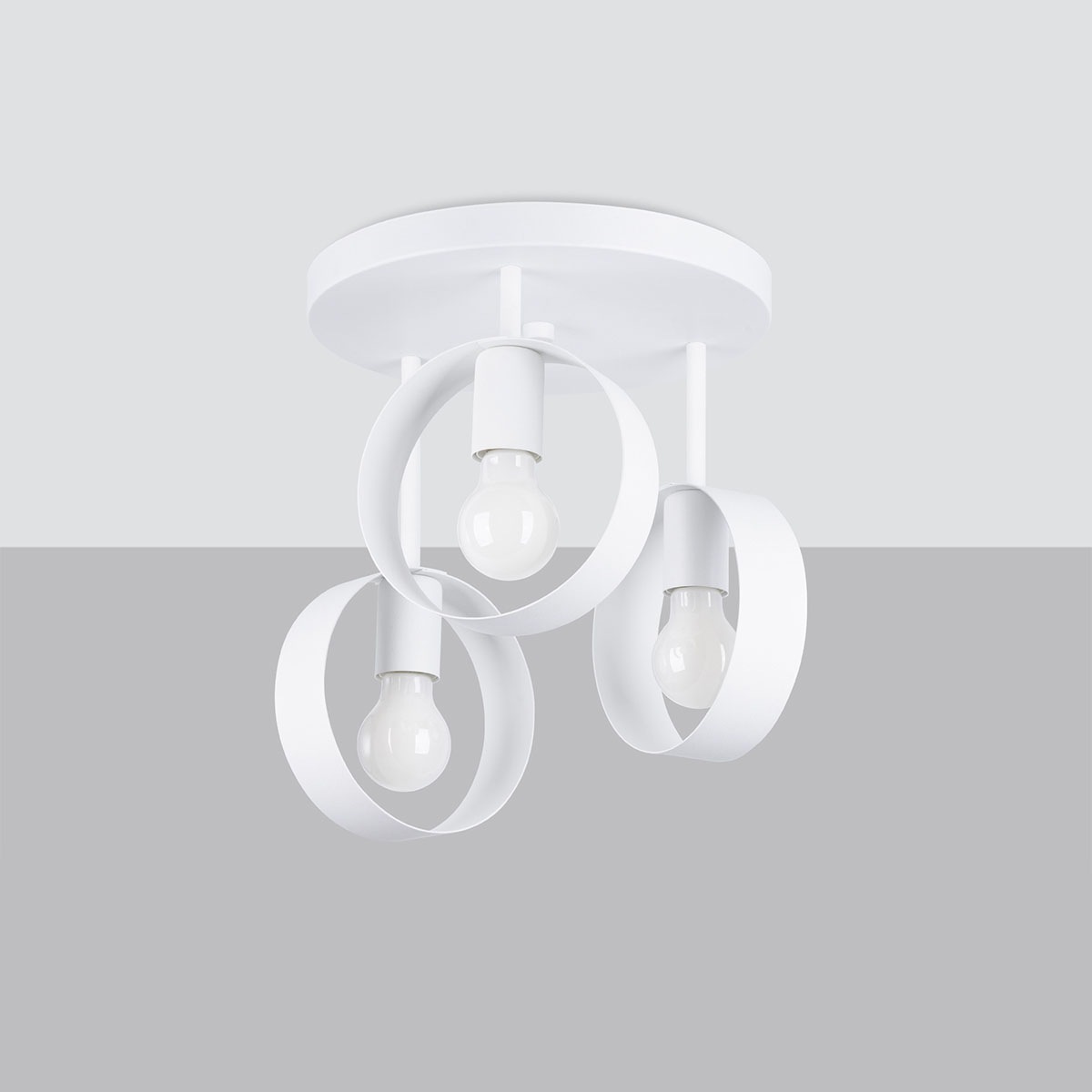 SOLLUX lighting Deckenleuchte »TITRAN«, 3 flammig, Leuchtmittel E27   ohne günstig online kaufen