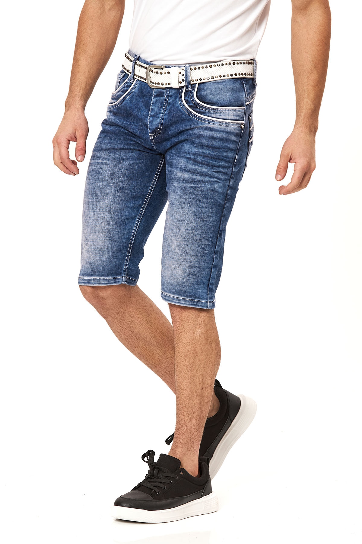 Cipo & Baxx Jeansbermudas Baumwolle, regular fit