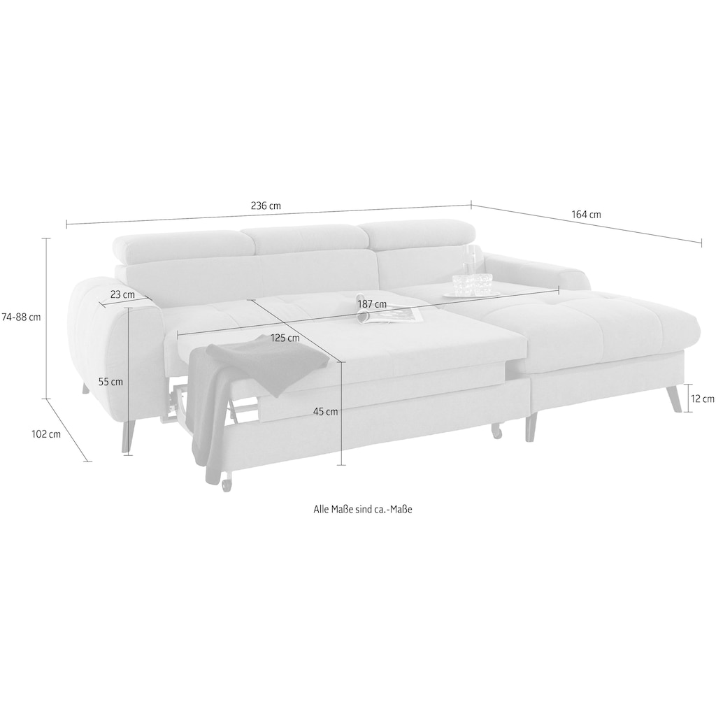 COTTA Ecksofa »Mia«