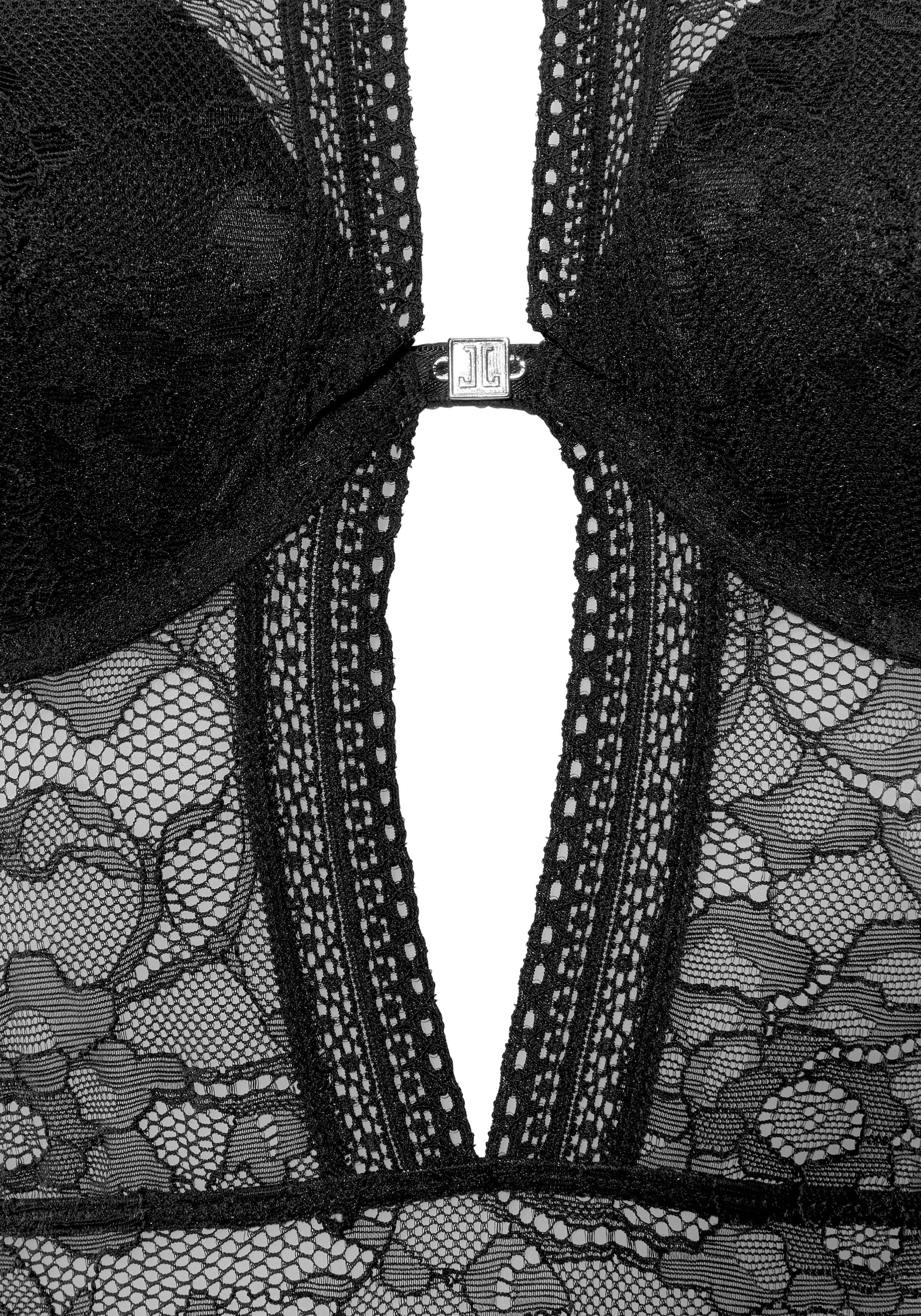 JETTE Body rundherum aus transparenter Spitze, sexy Dessous, Reizwäsche