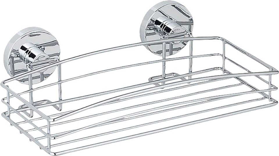 WENKO Duschablage »Vacuum-Loc®«, (Set, 2 St., 2er Set), 1 Korb, 2 Ablagen, 2 Haken